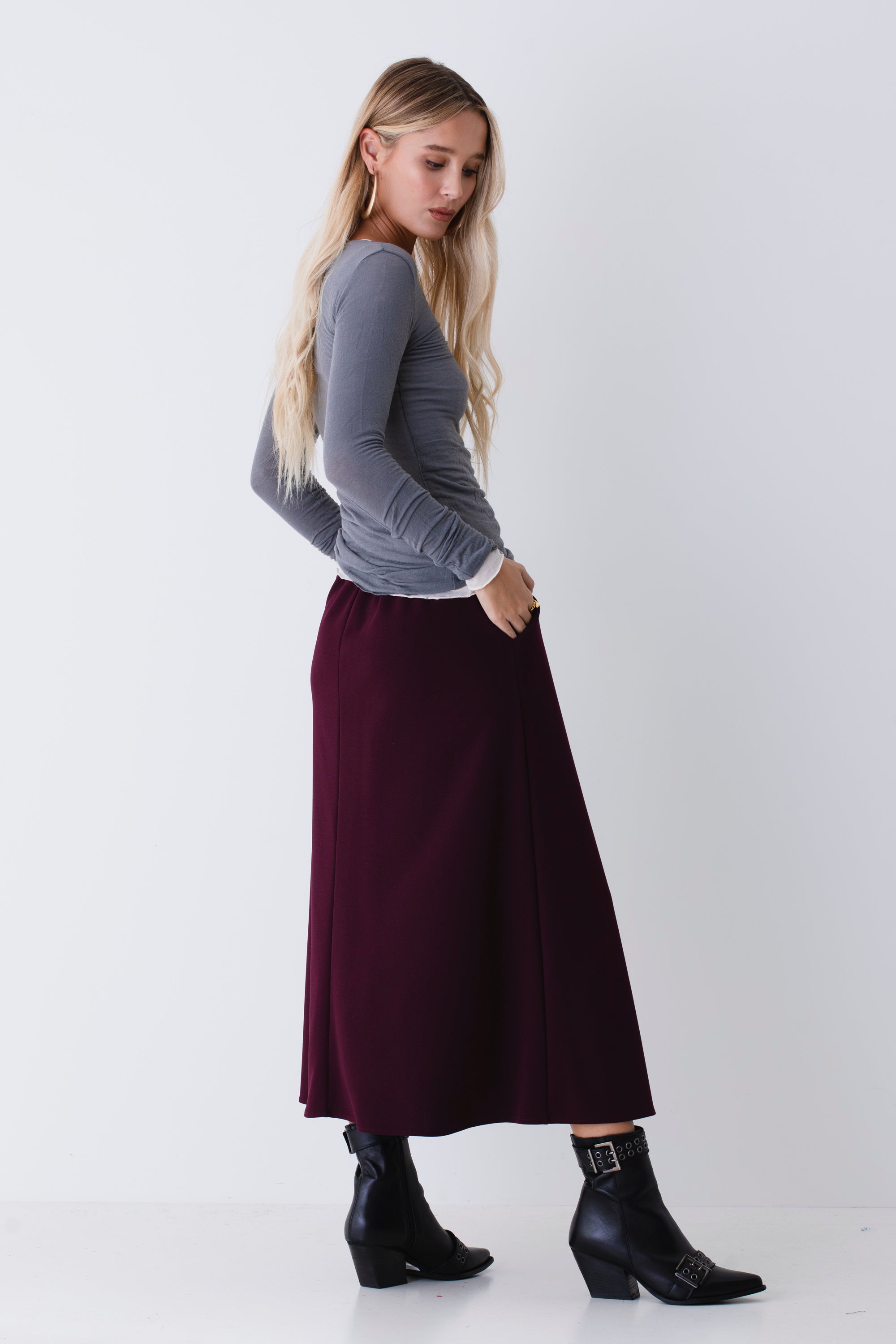 Gonna a ruota in scuba crepe - FW26