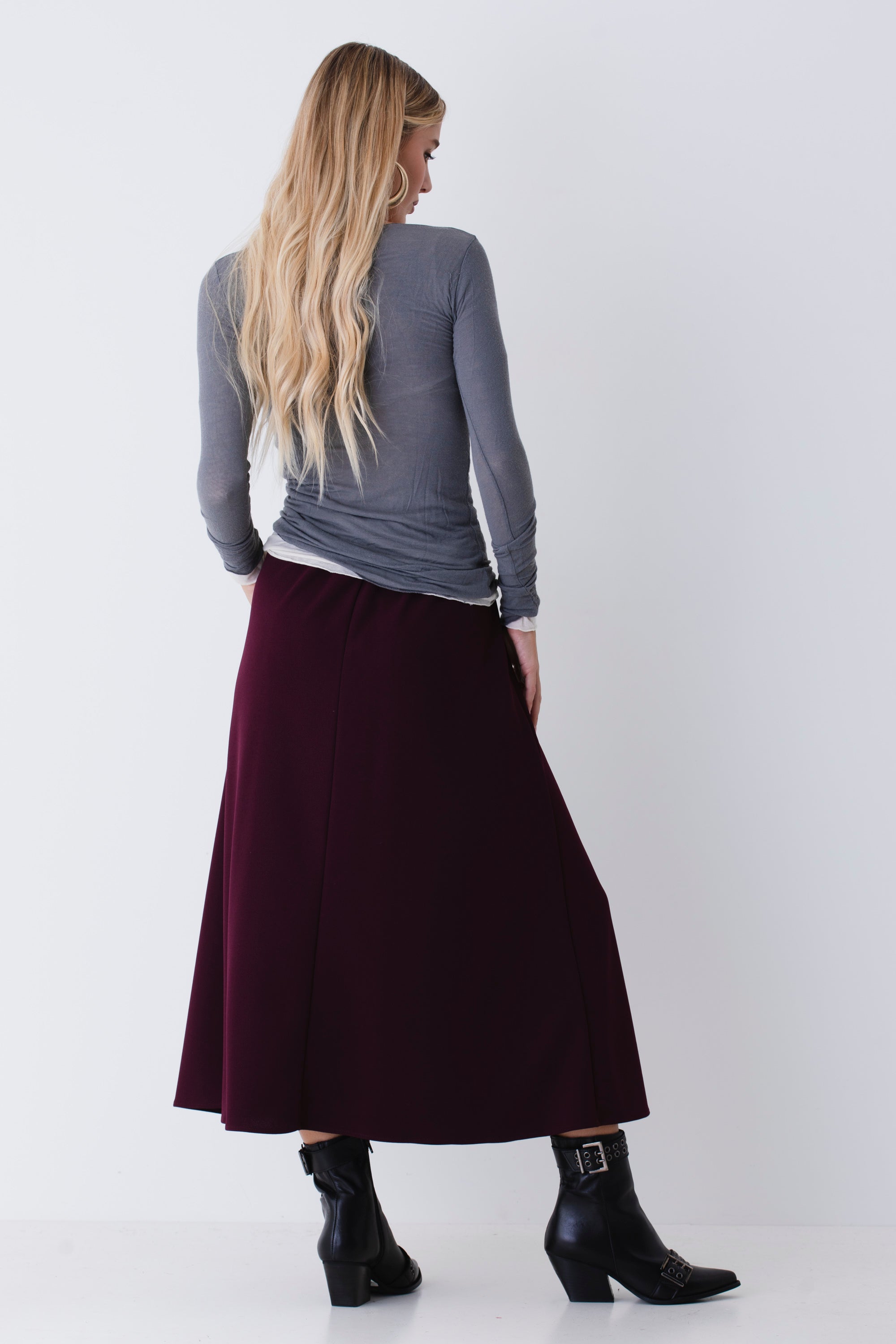 Gonna a ruota in scuba crepe - FW26