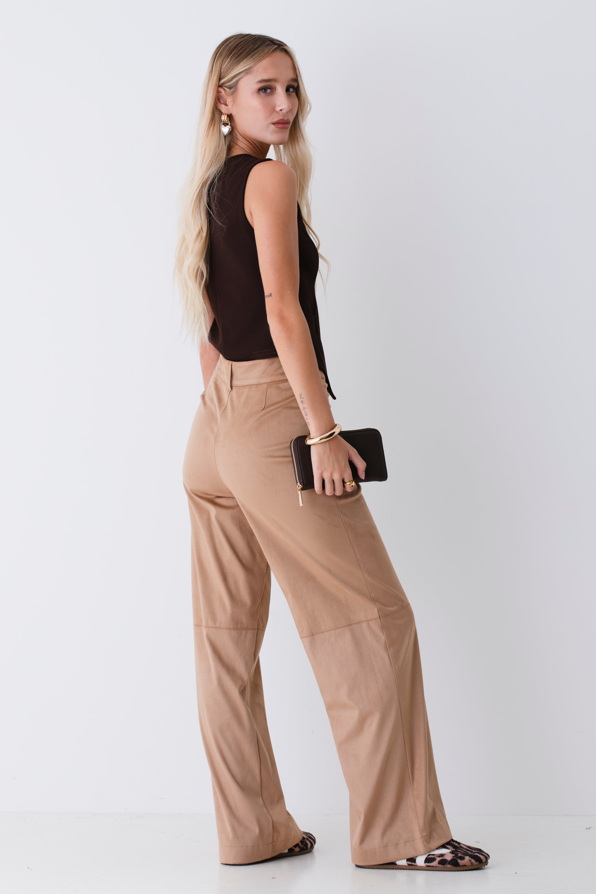 Gilet ad un petto in scuba crepe - FW26