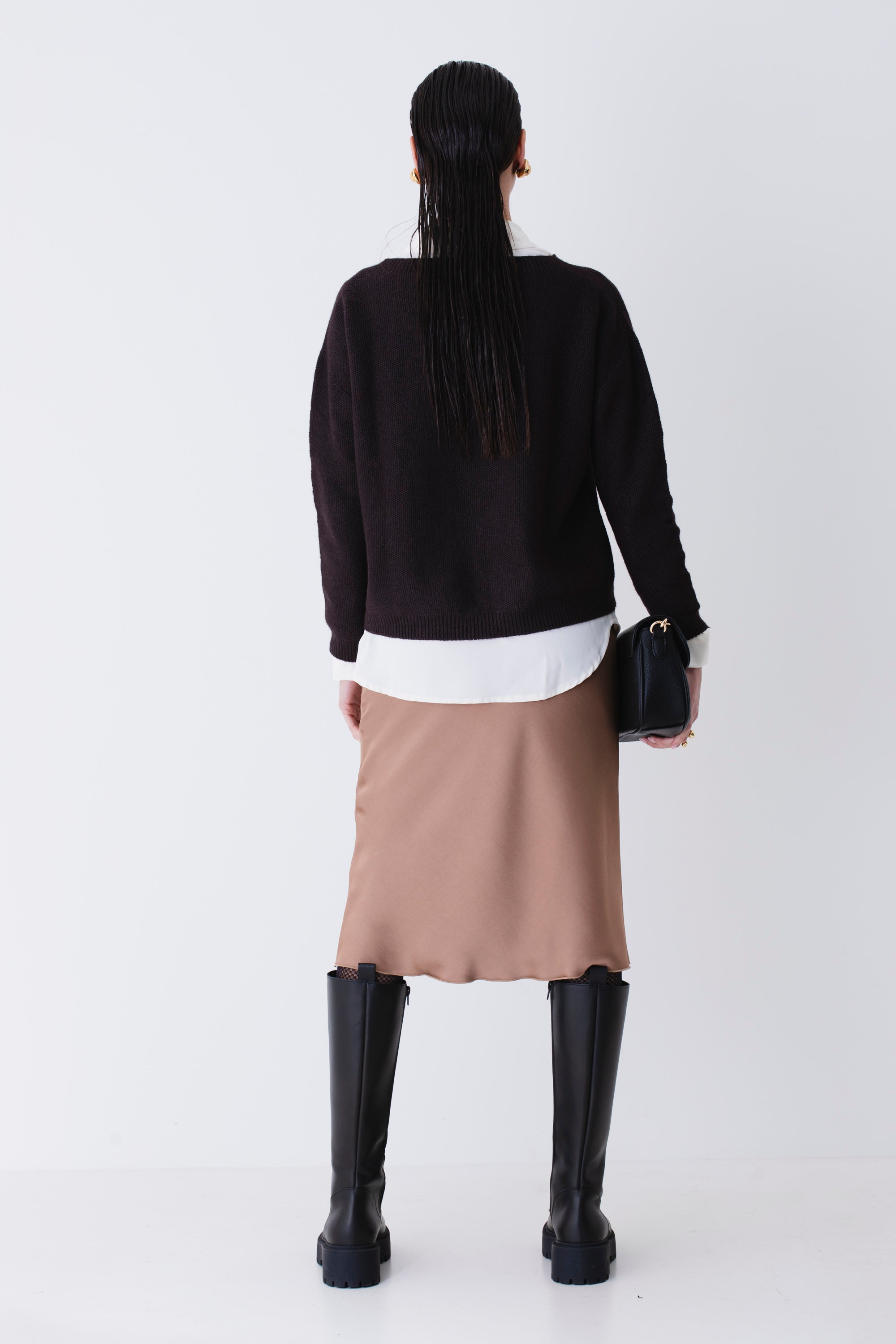 Pullover con lavorazione a nido d'ape - FW25