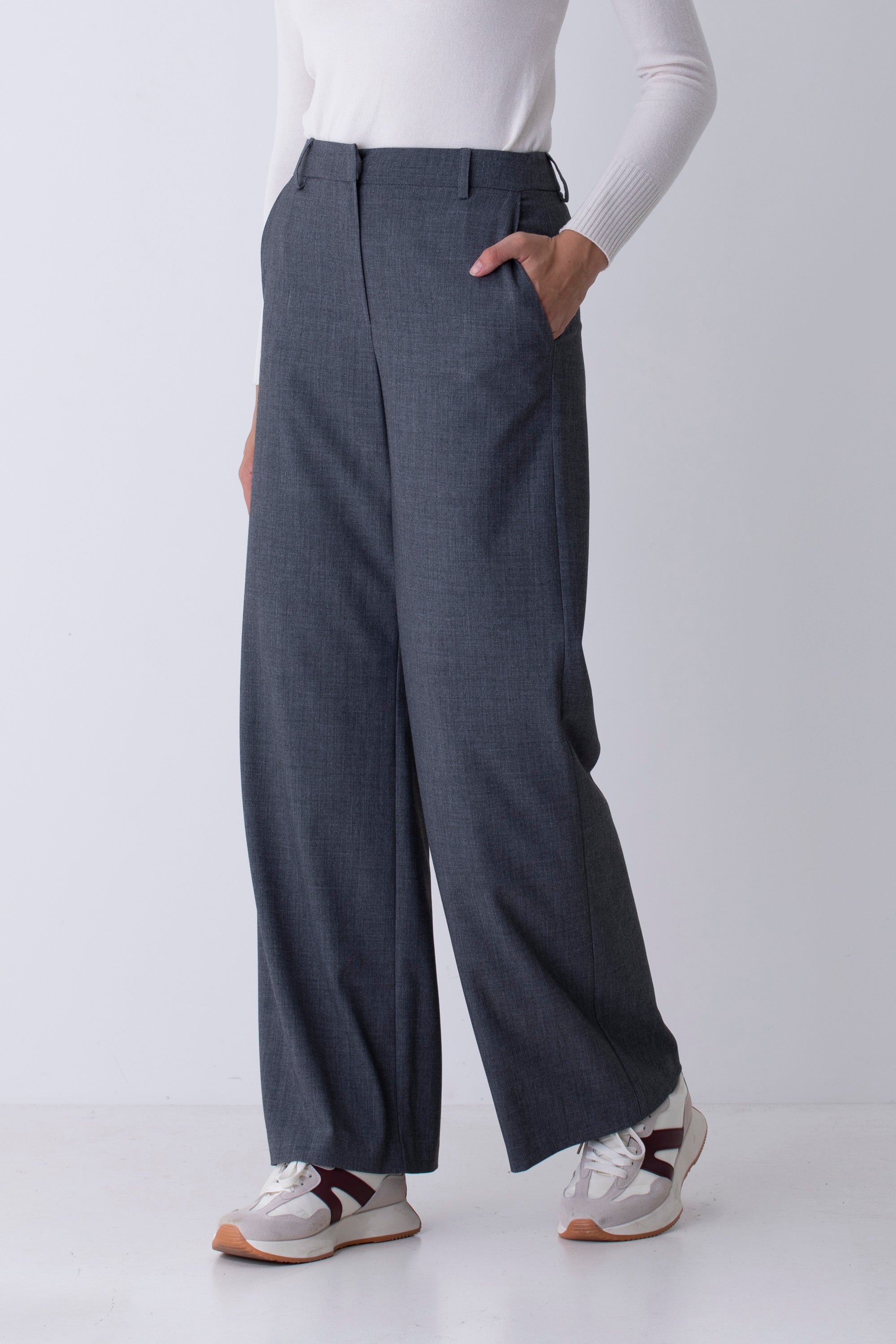 Pantalone palazzo in grisaglia - FW26