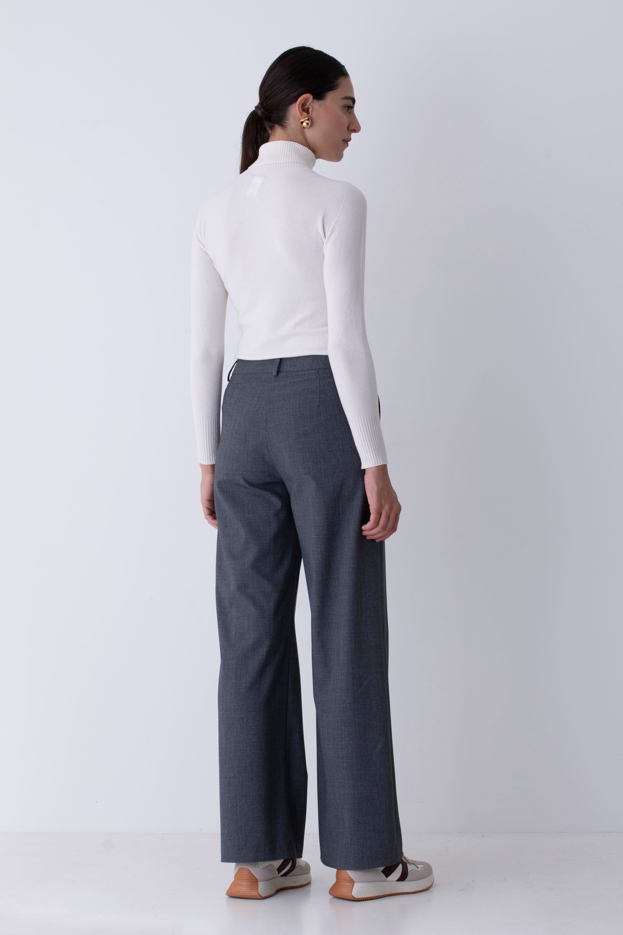 Pantalone palazzo in grisaglia - FW26