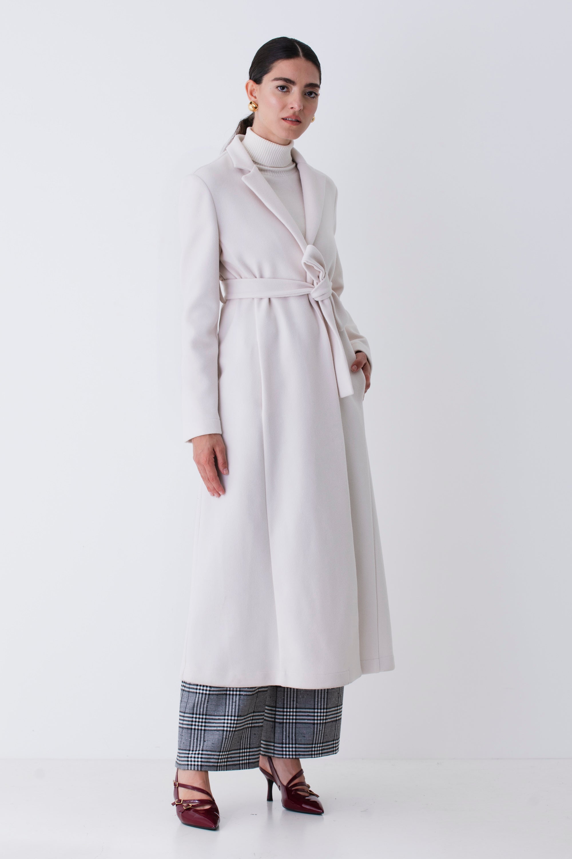 Cappotto lungo con cintura - FW26