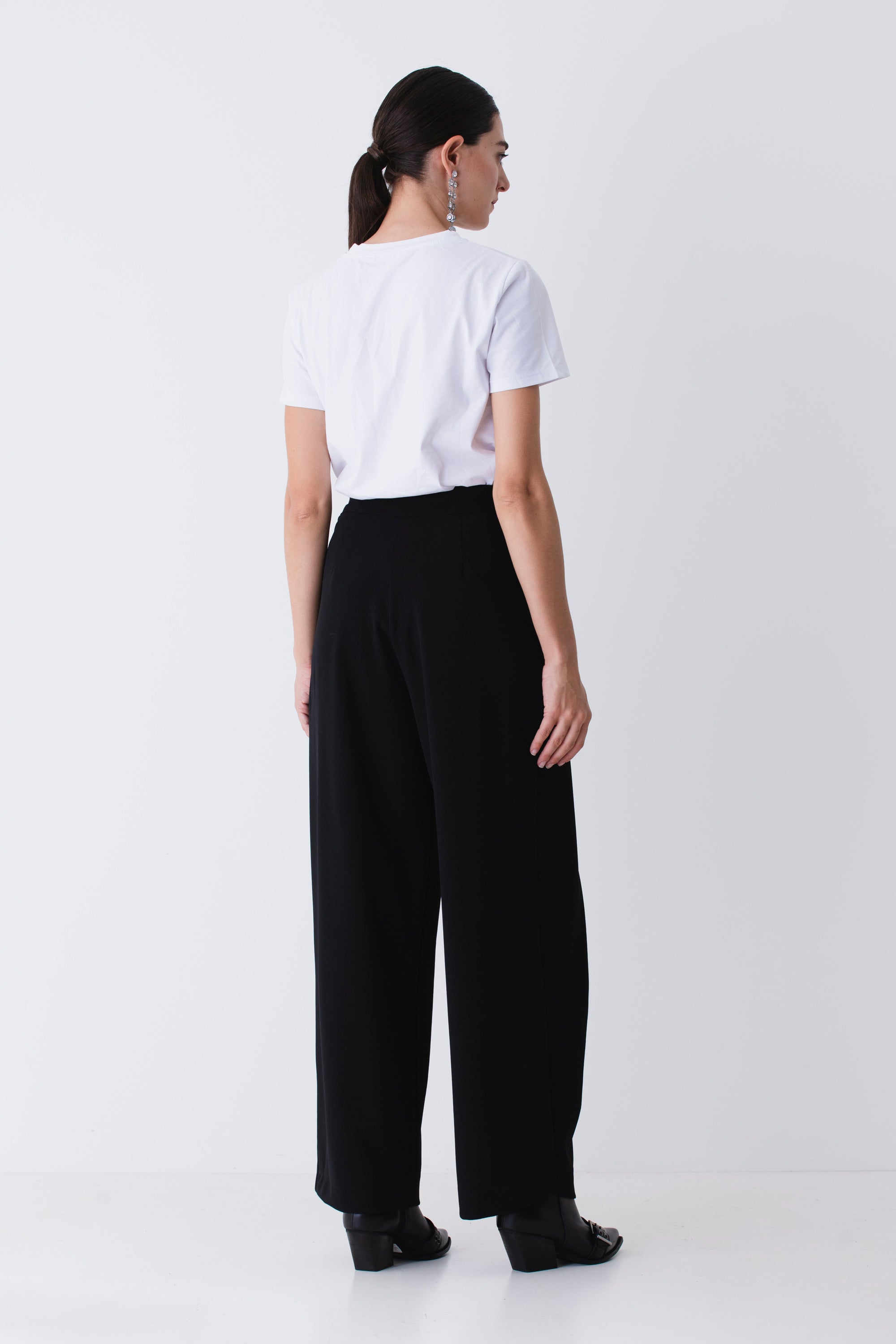 Pantalone sovrapposto in scuba crepe - FW26