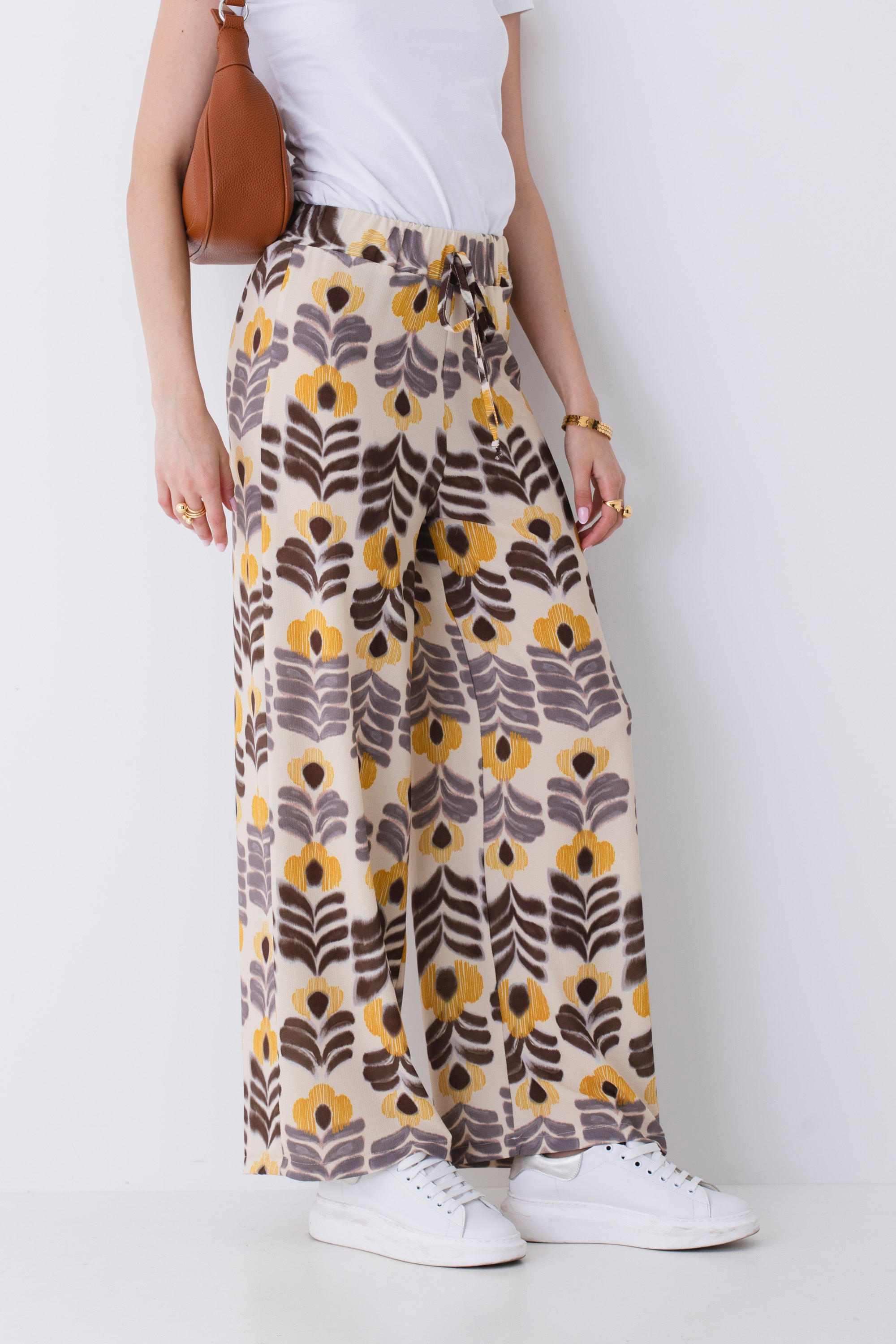 Pantalone palazzo fantasia etnica - PE25