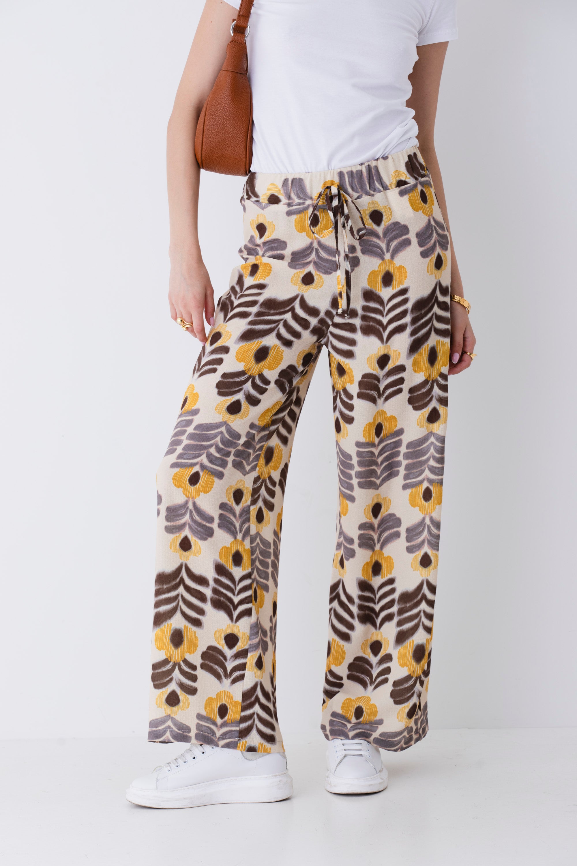 Pantalone palazzo fantasia etnica - PE25