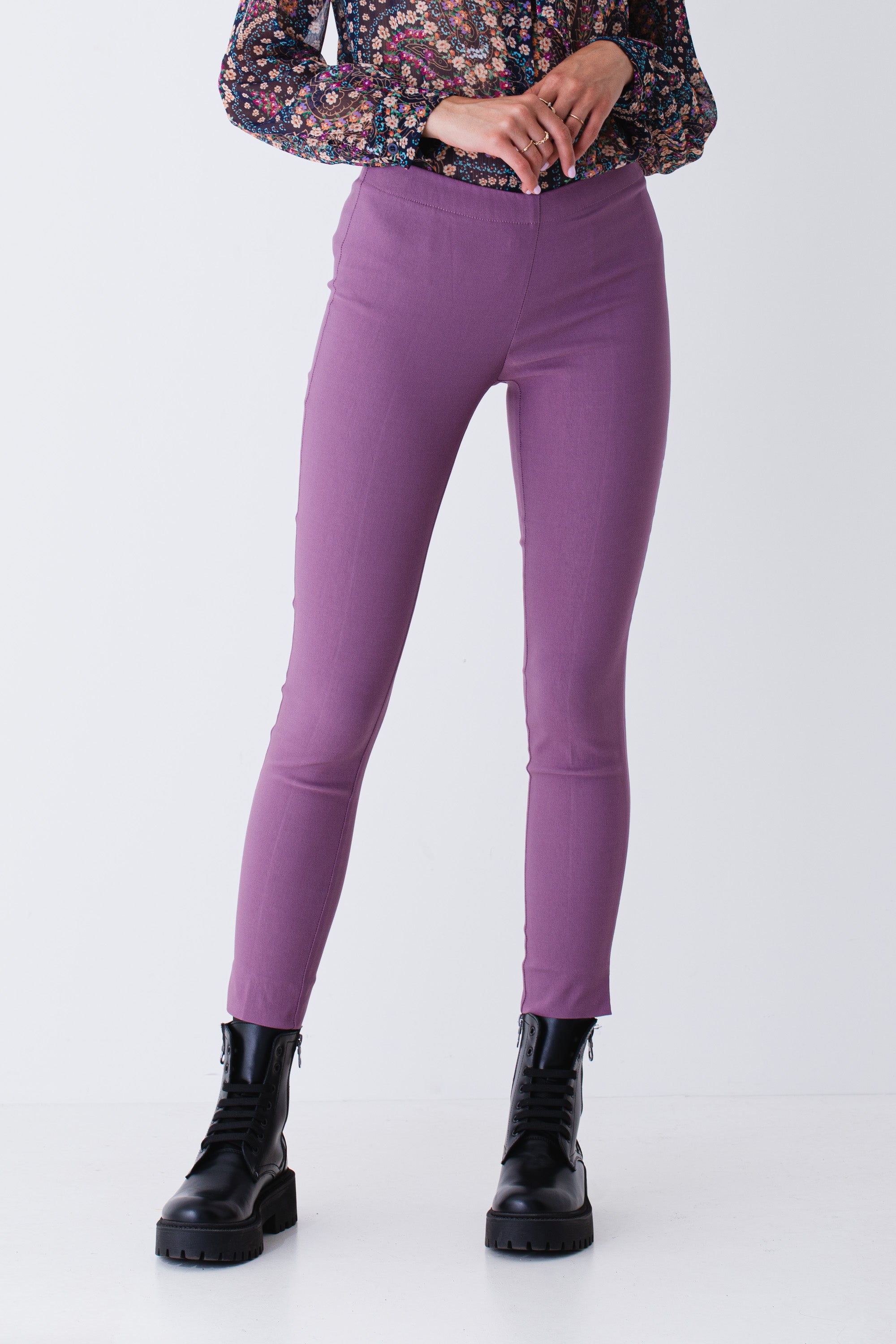 Pantaloni slim in bengalina stretch - FW25