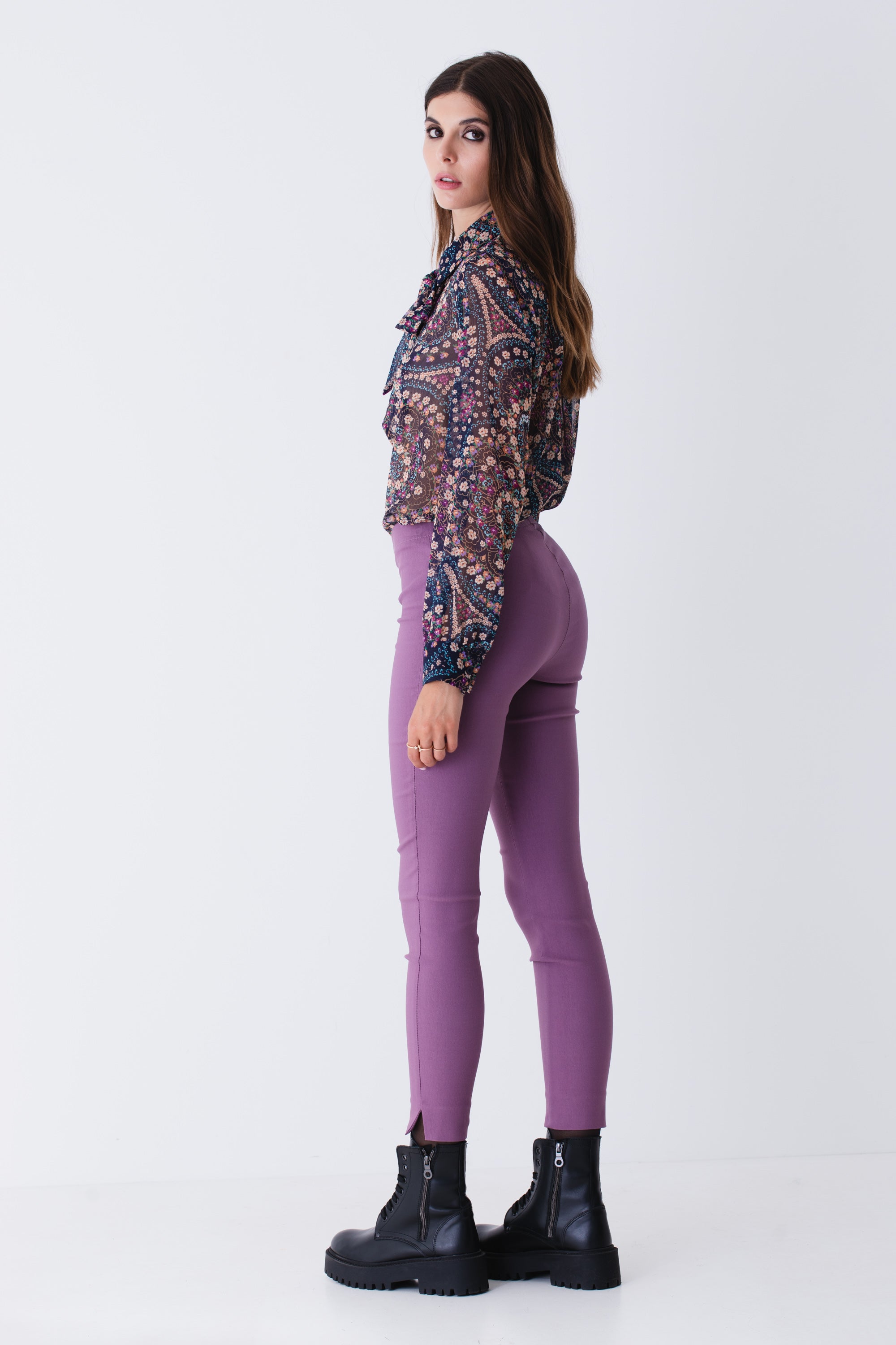Pantaloni slim in bengalina stretch - FW25