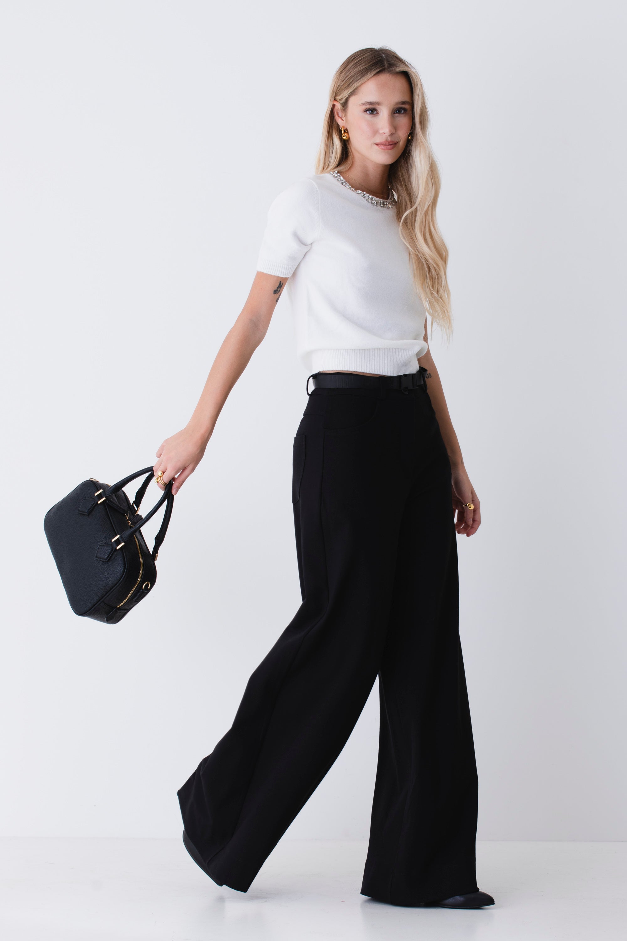 Pantalone palazzo in punto milano - FW26
