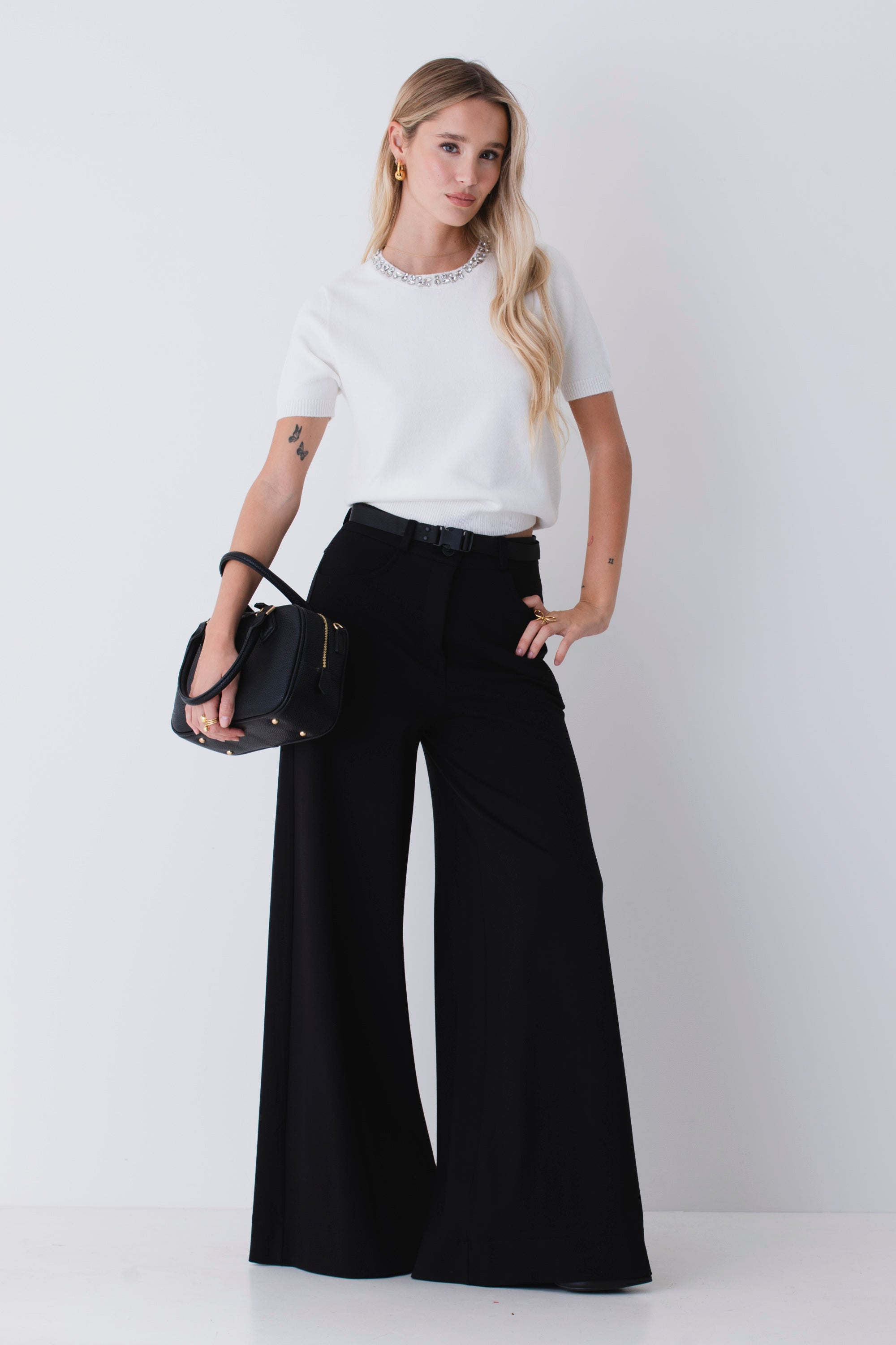 Pantalone palazzo in punto milano - FW26
