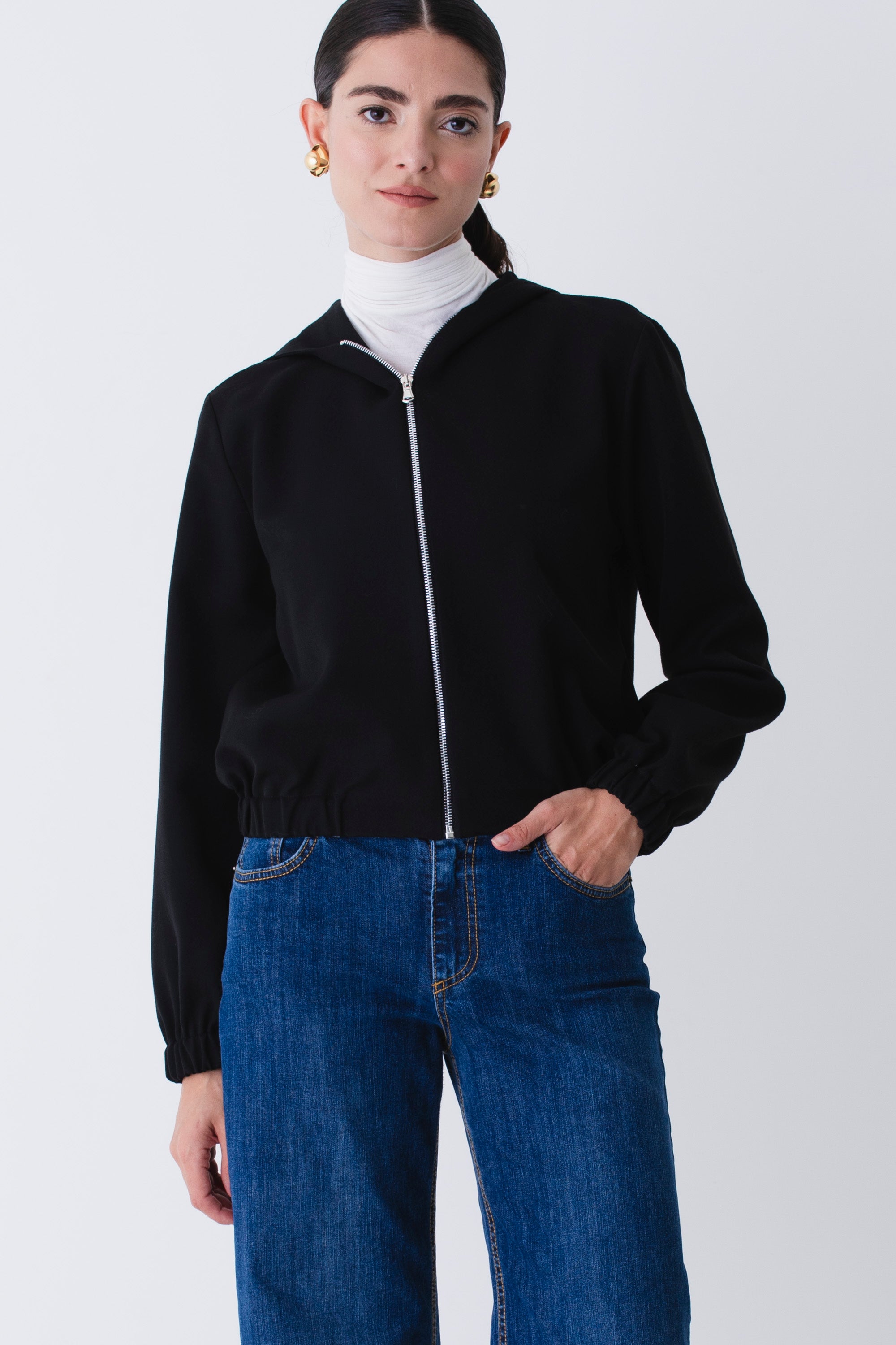 Giacca bomber in mano lana - FW26