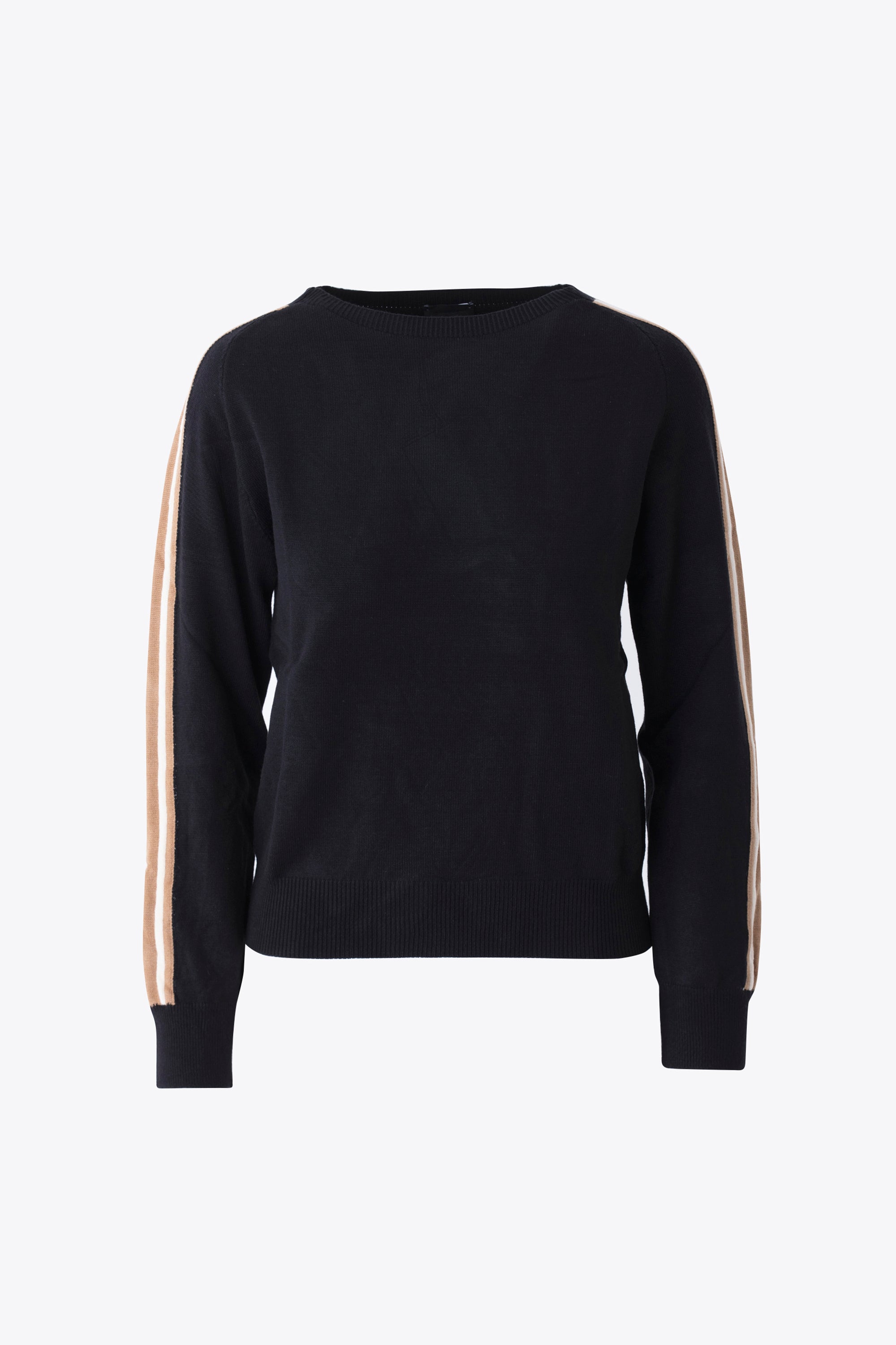 Pullover in maglia con bande a contrasto - FW26