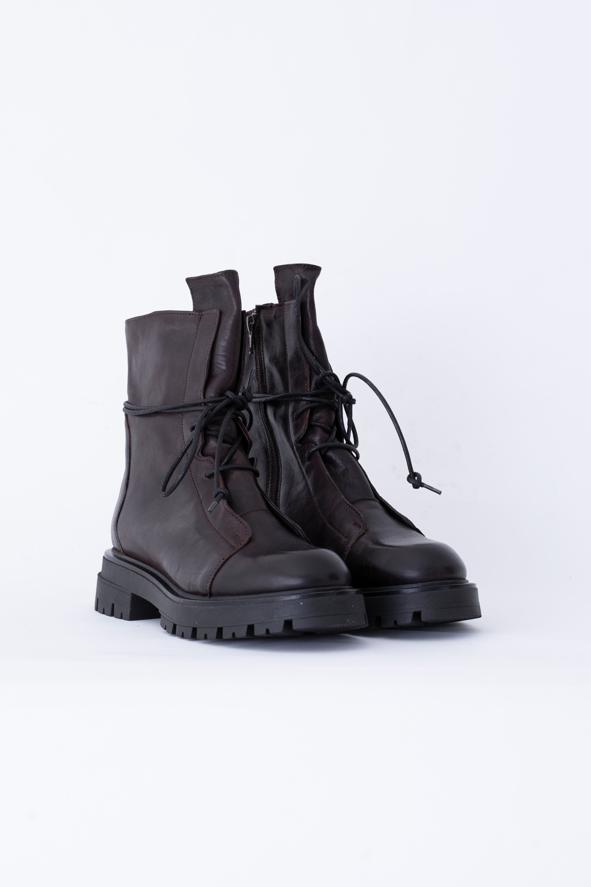 Anfibio basso stringato in pelle - FW26
