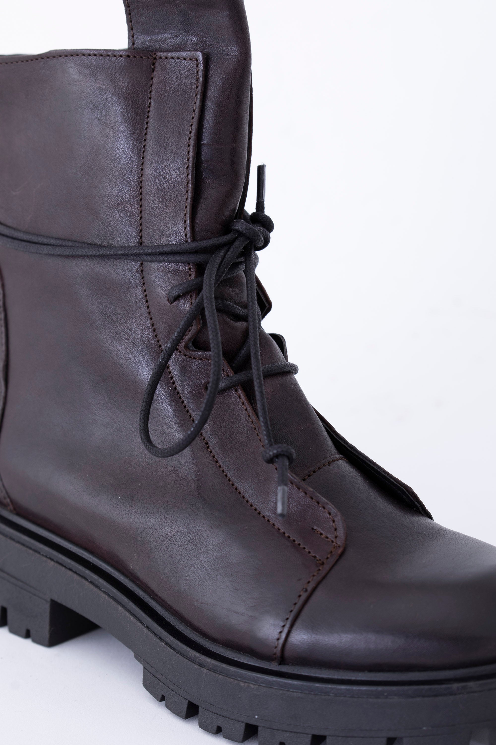Anfibio basso stringato in pelle - FW26