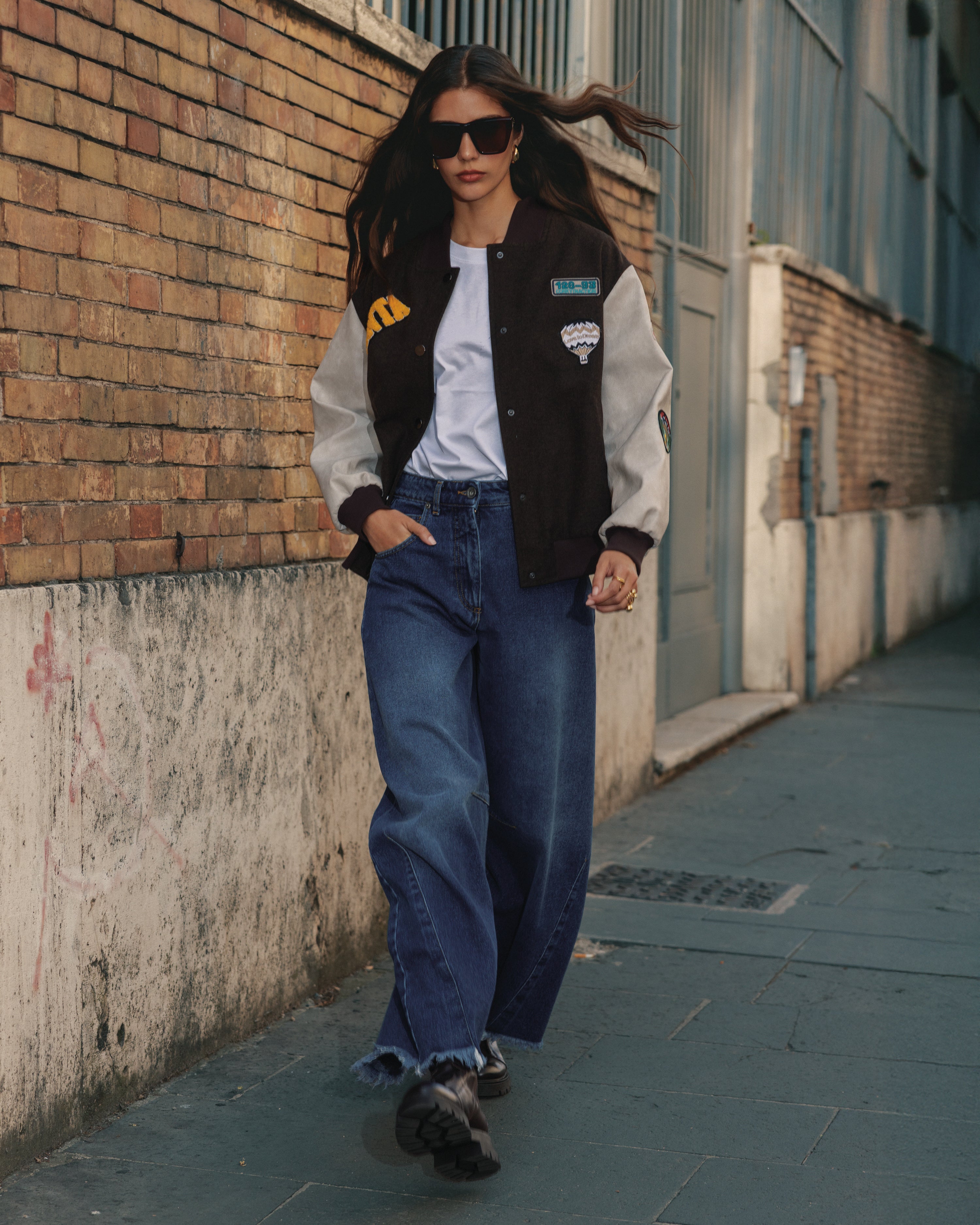 Bomber college con patch - FW26