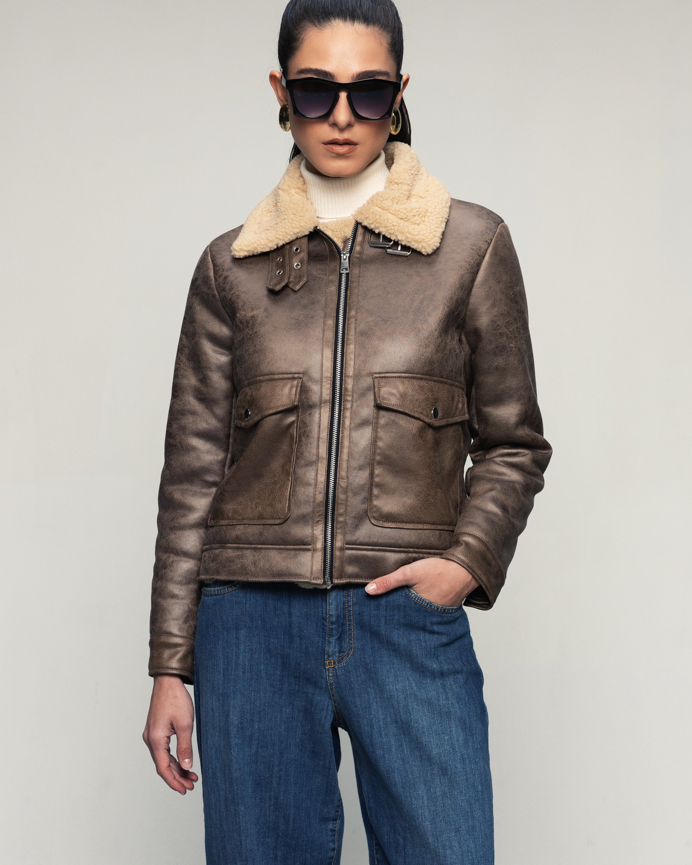 Giacca effetto montone - FW26