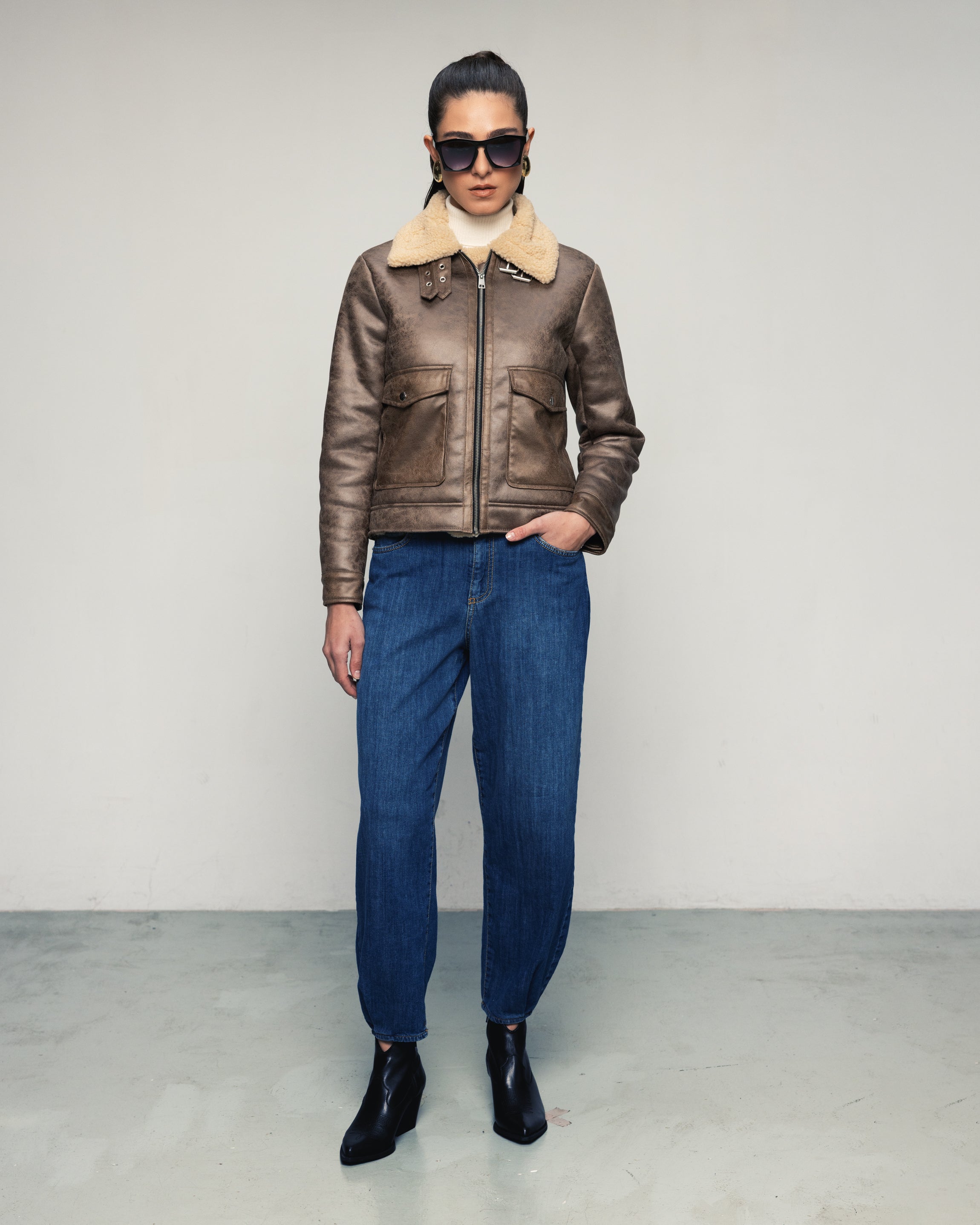 Giacca effetto montone - FW26