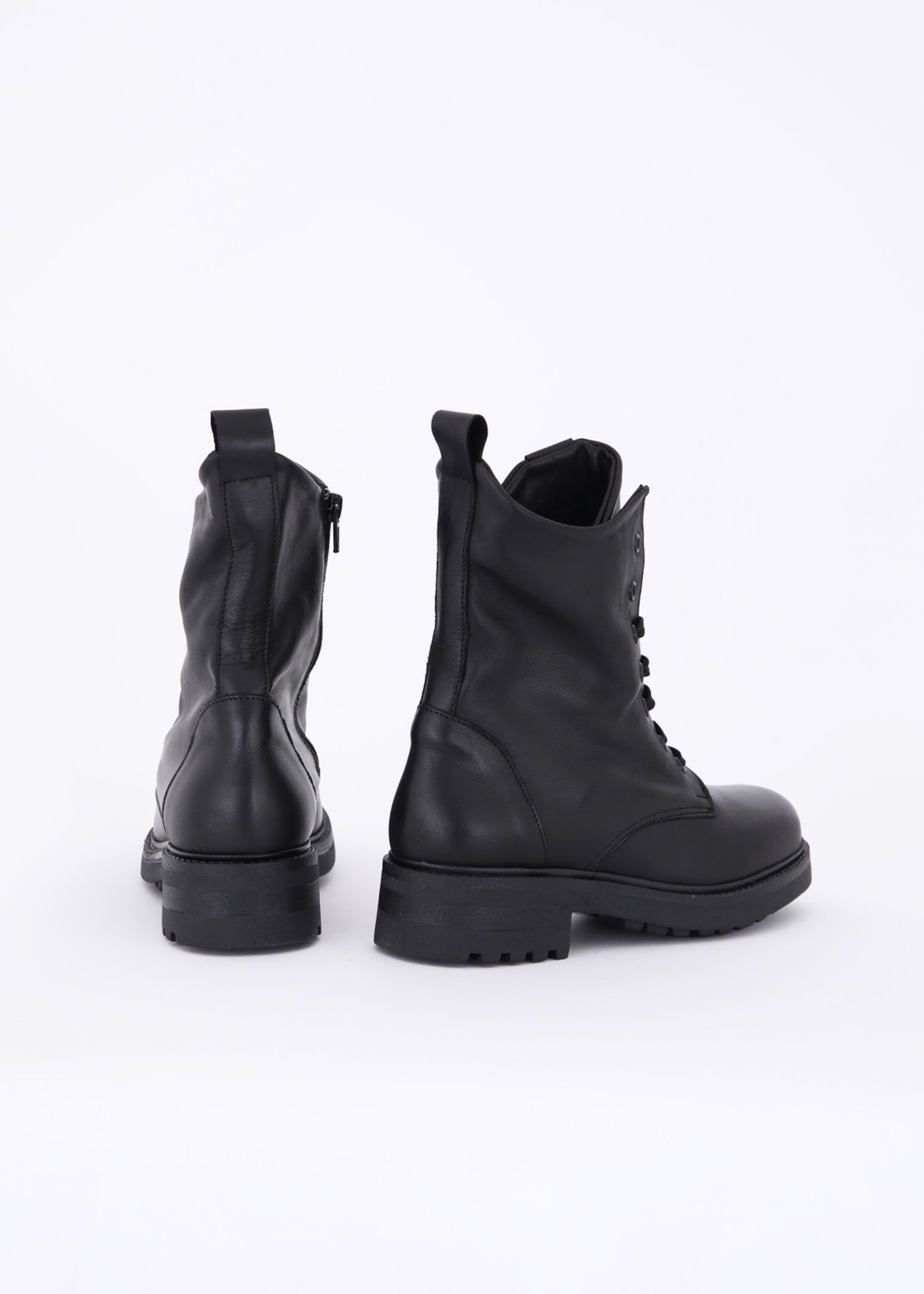 Anfibio lace-up in pelle vintage - FW23
