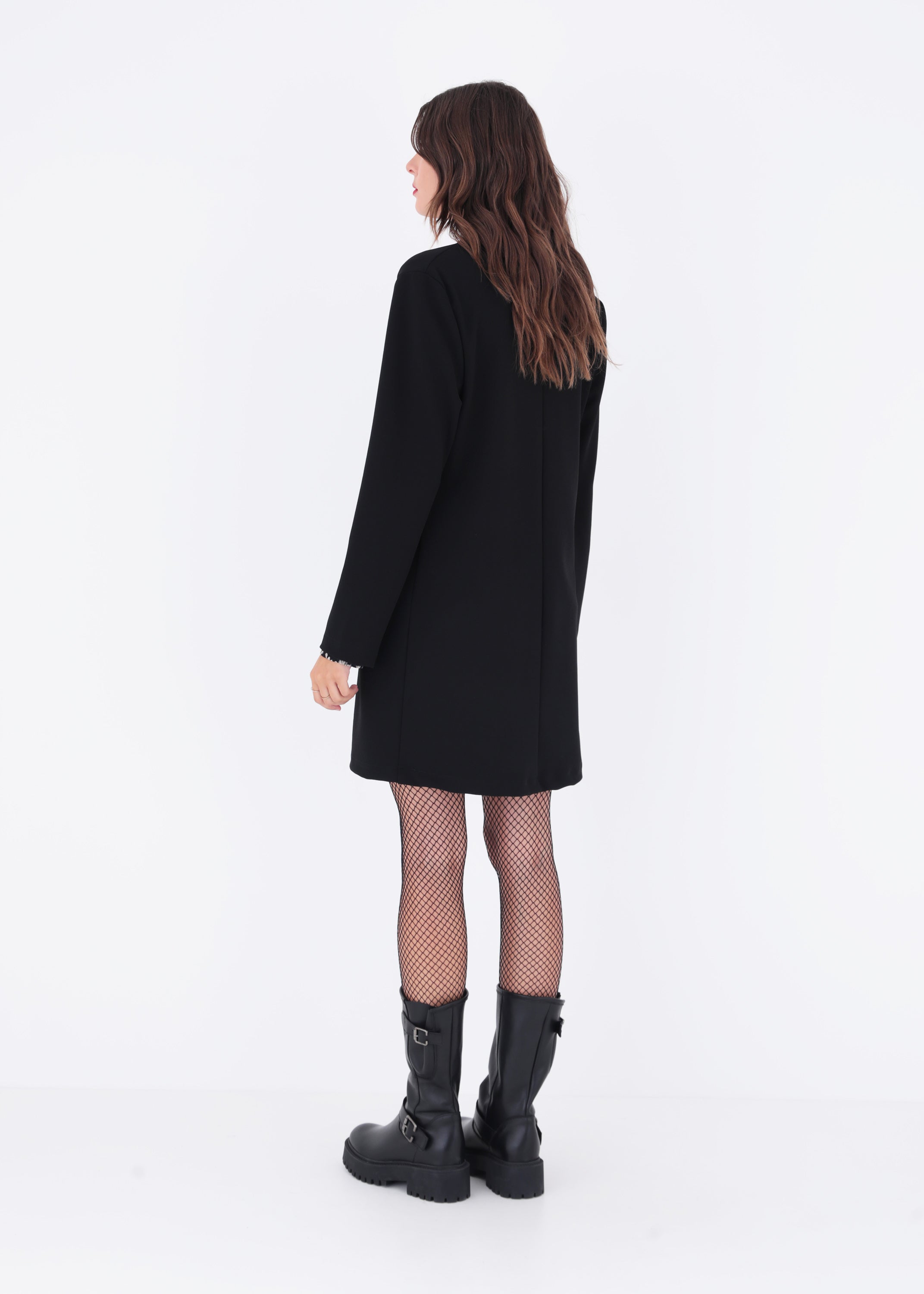 Giacca lunga in scuba crepe - FW23