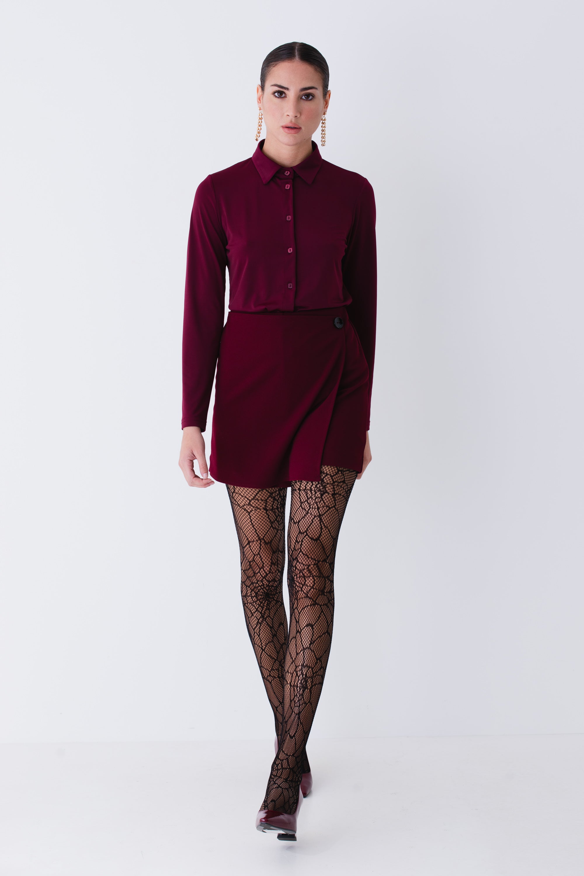 Skort in scuba crepe - FW25