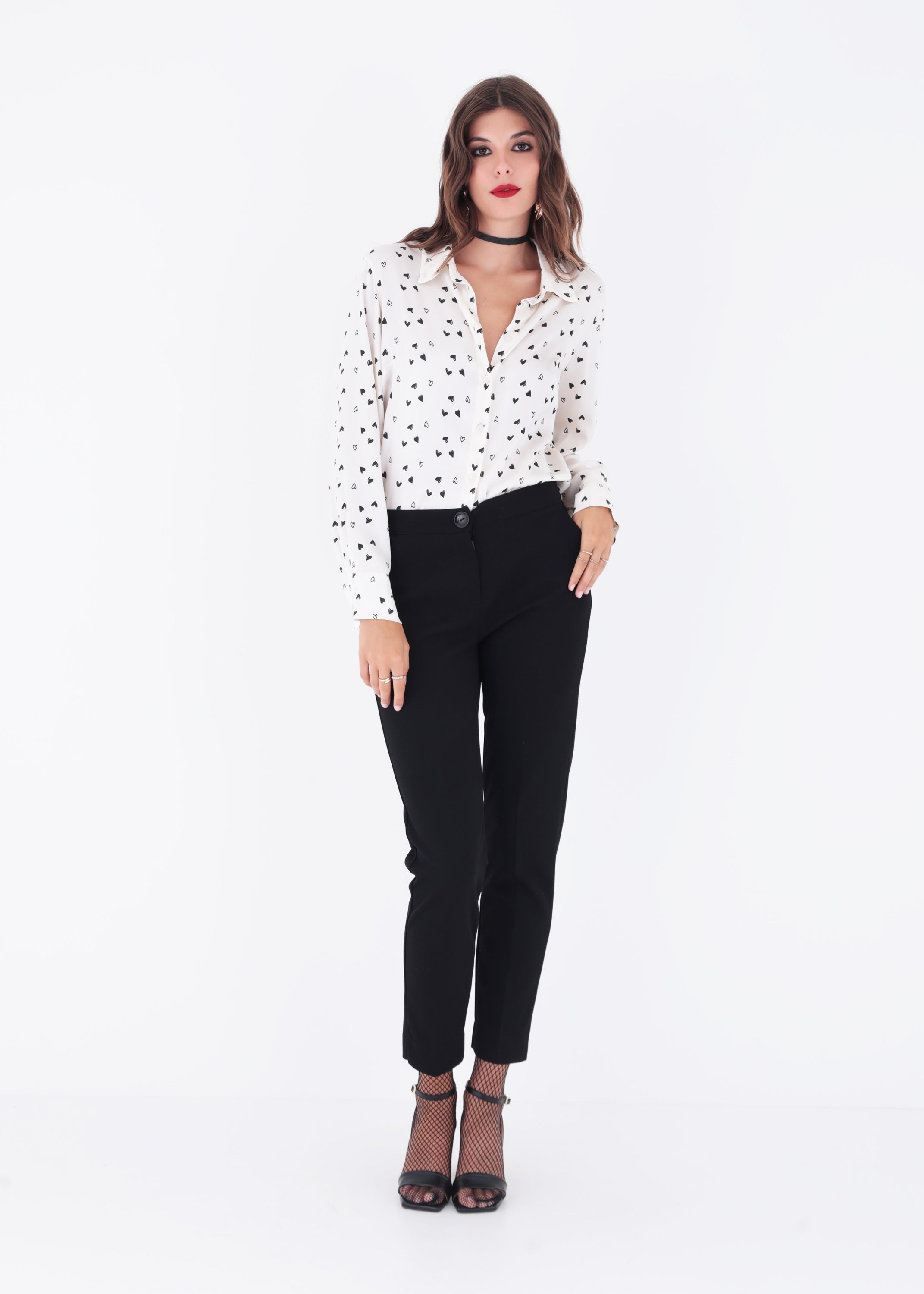Pantalone dritto in scuba crepe - FW23