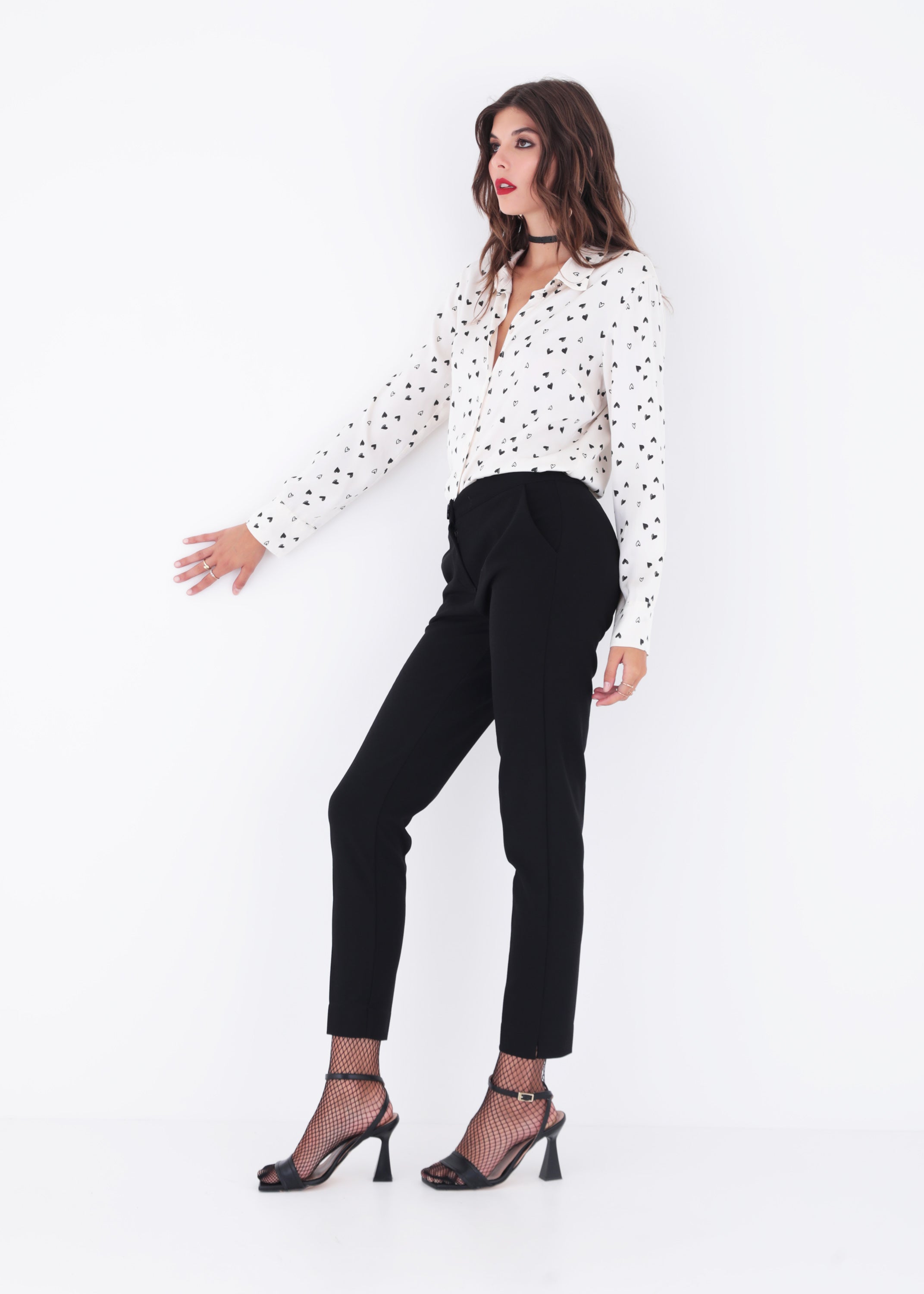 Pantalone dritto in scuba crepe - FW23