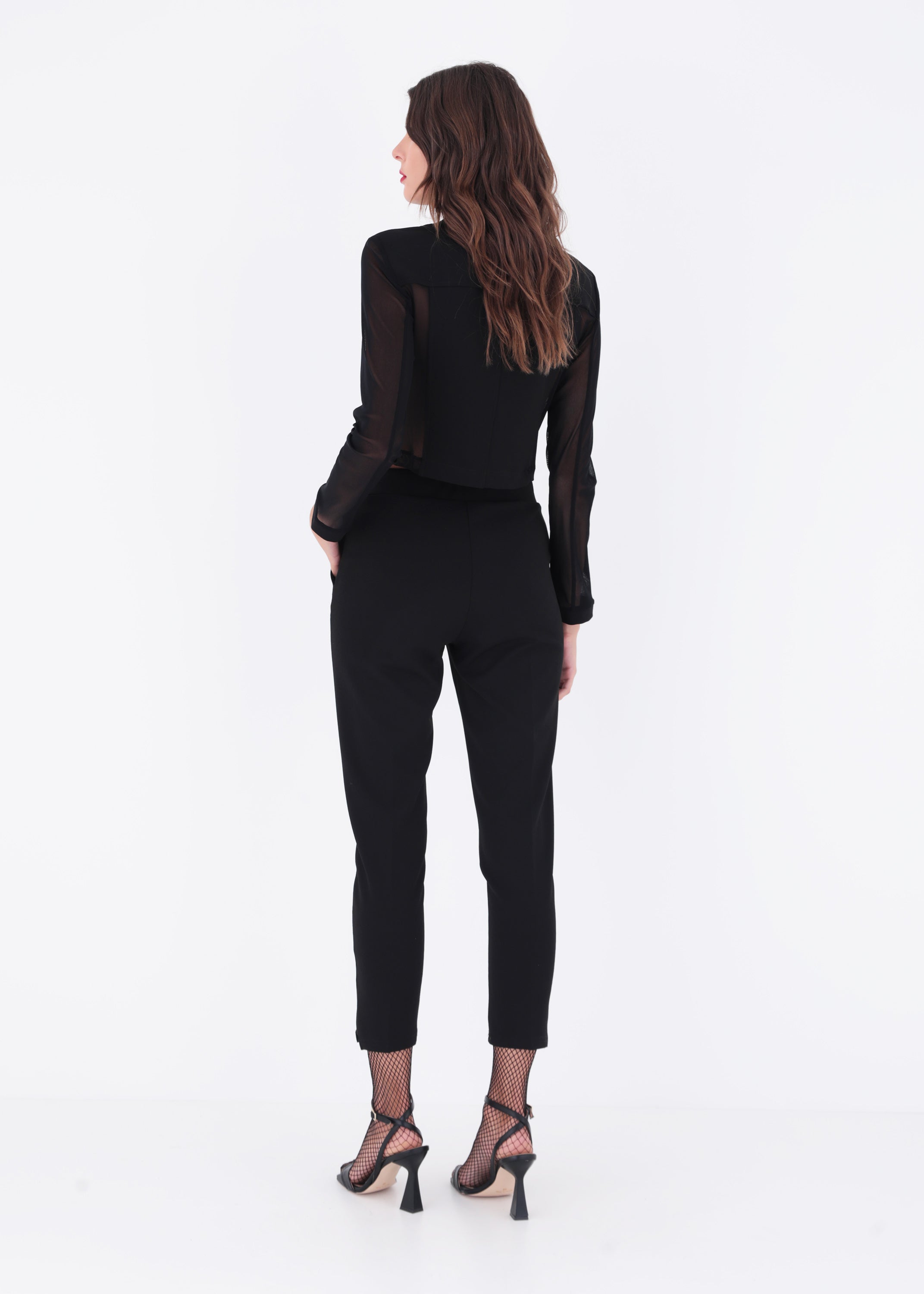 Pantalone dritto in scuba crepe - FW23