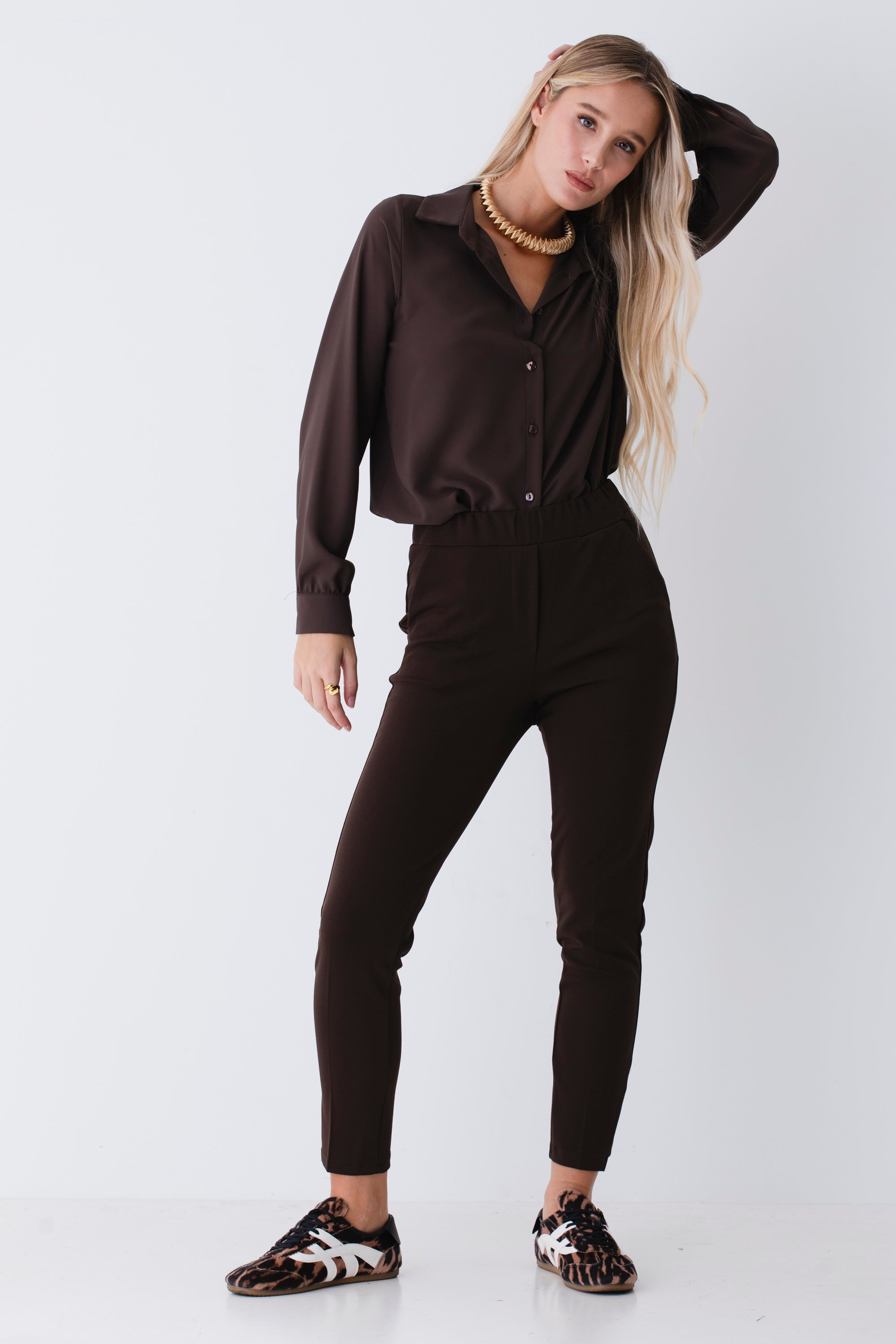 Camicia in tessuto effetto seta - FW26