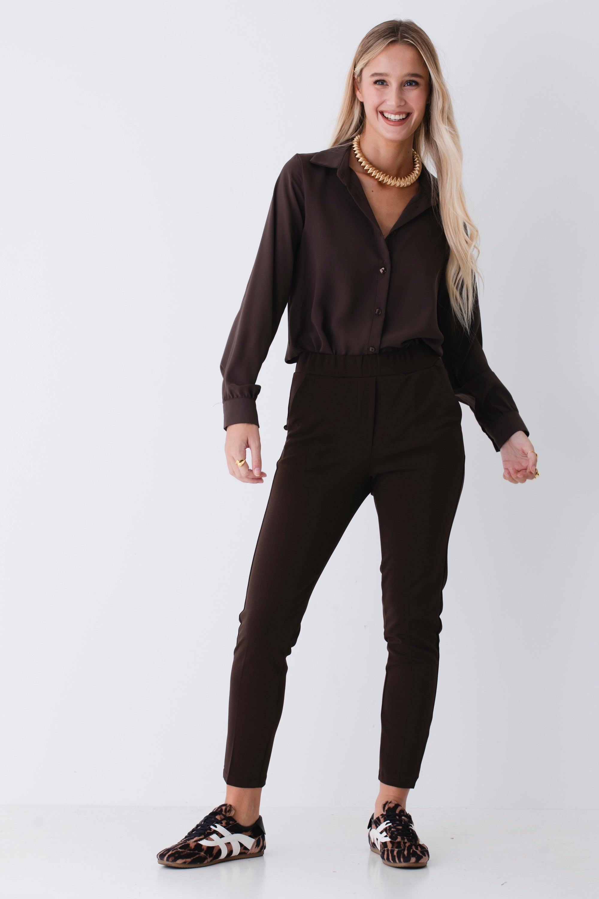 Camicia in tessuto effetto seta - FW26