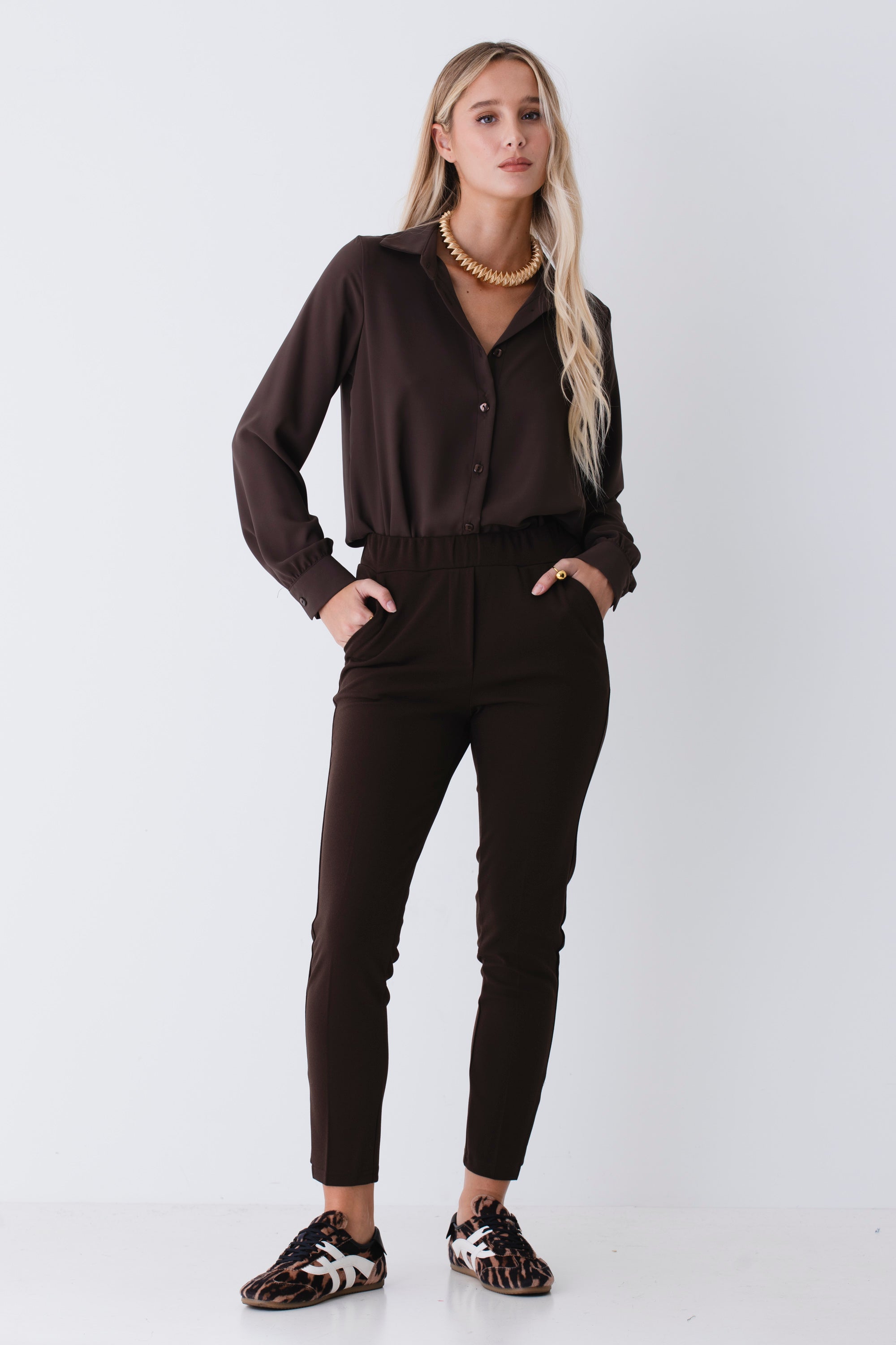 Camicia in tessuto effetto seta - FW26