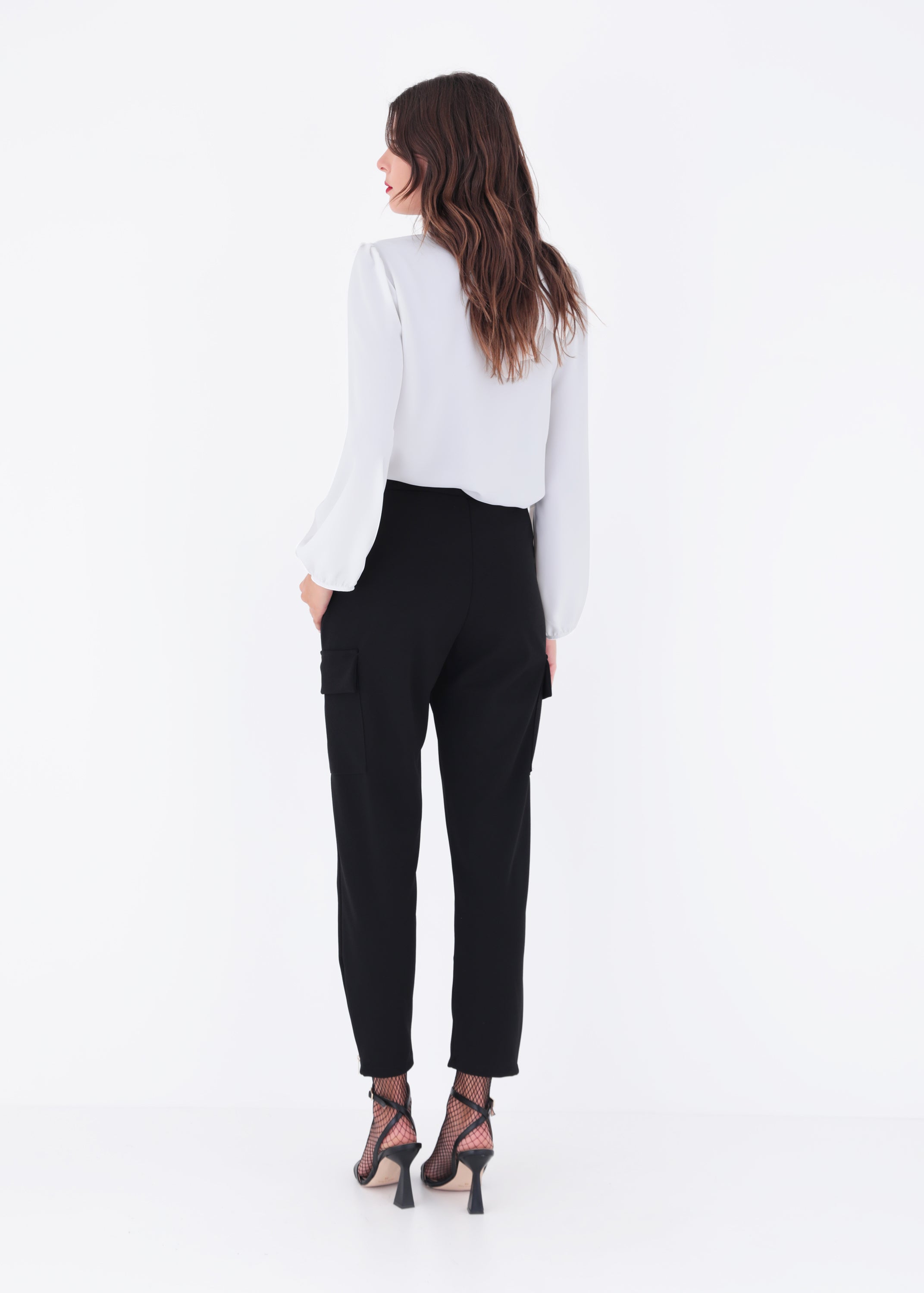 Pantalone cargo in scuba crepe - FW23