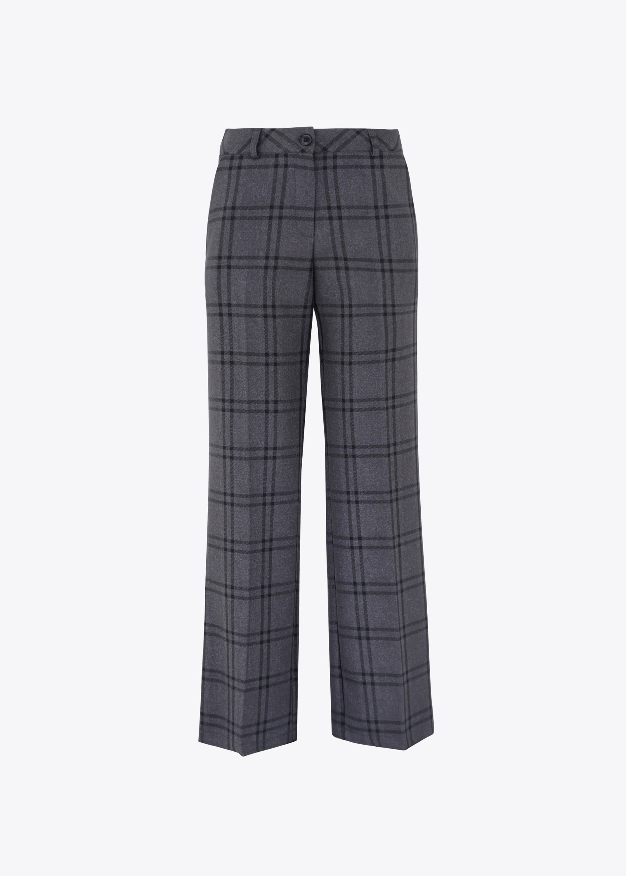 Pantalone palazzo in tessuto a quadri - FW23