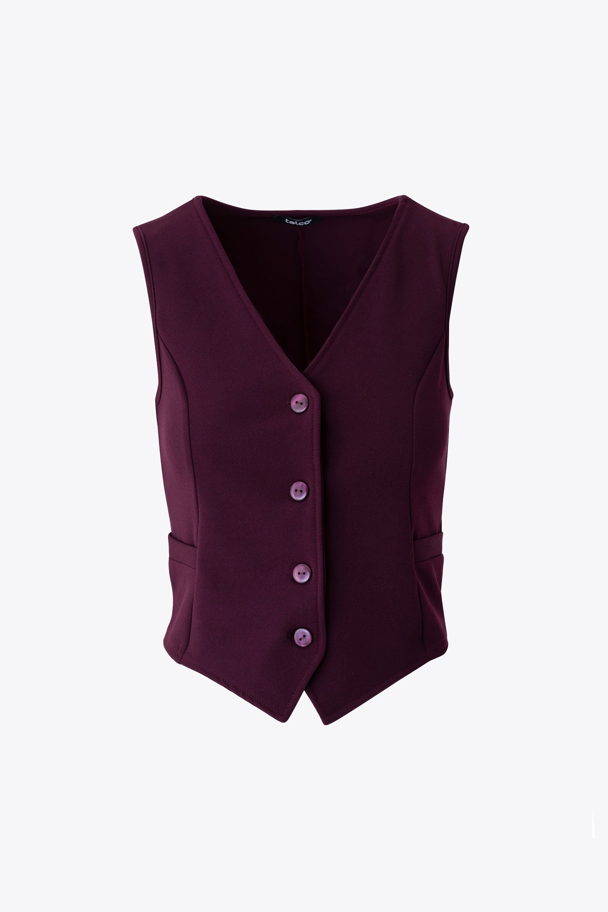 Gilet ad un petto in scuba crepe - FW26
