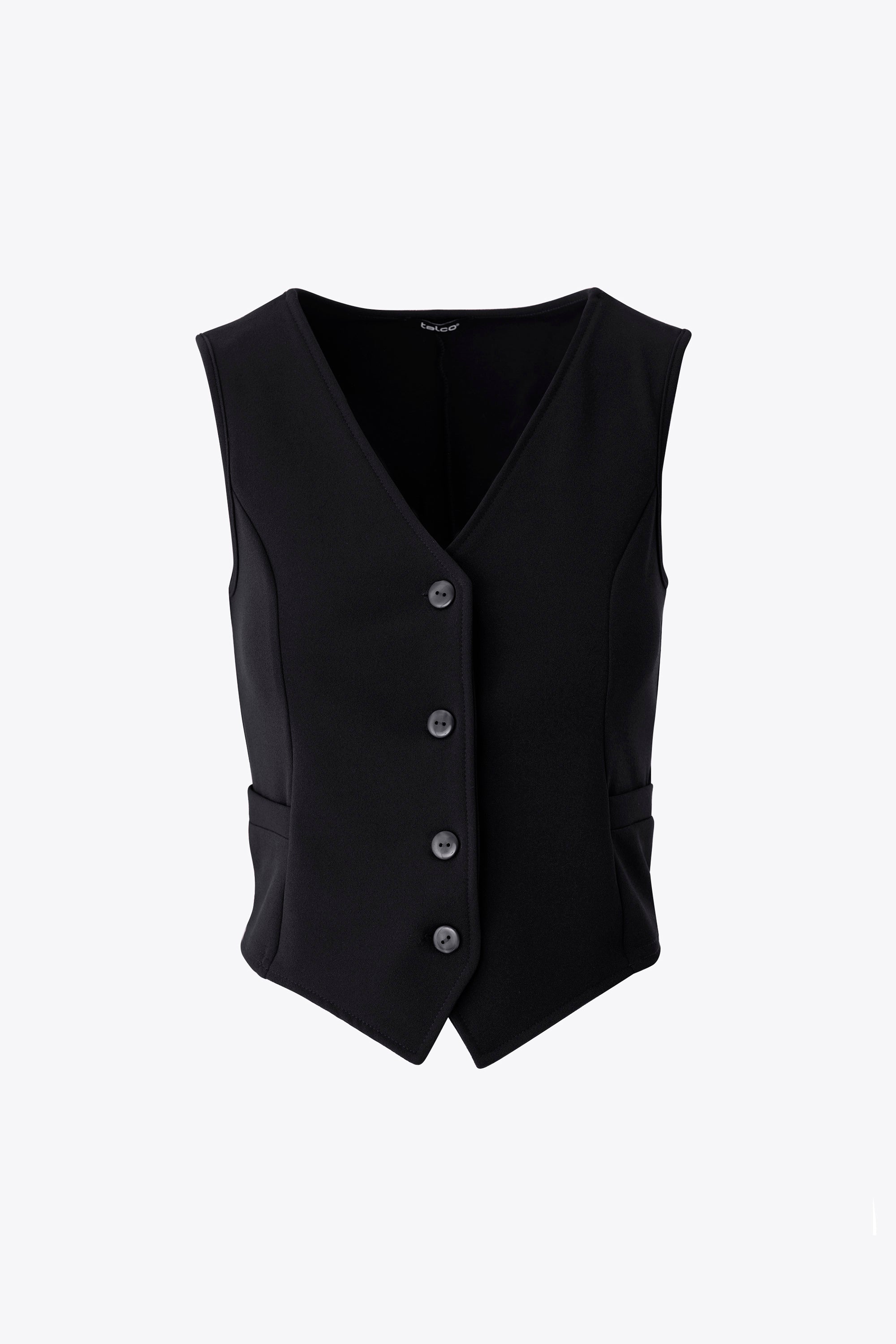 Gilet ad un petto in scuba crepe - FW26