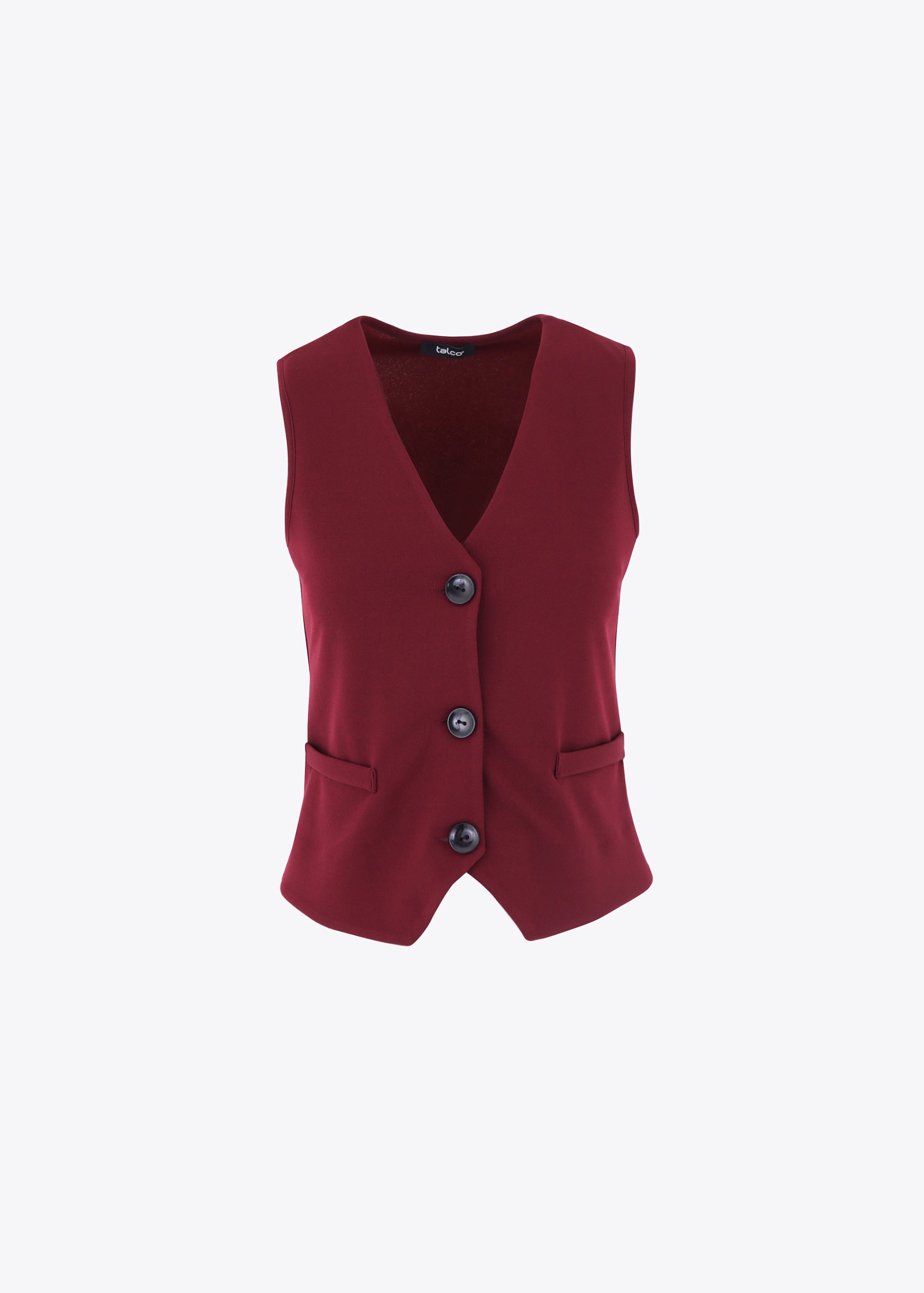 Gilet ad un petto in scuba crepe - FW23