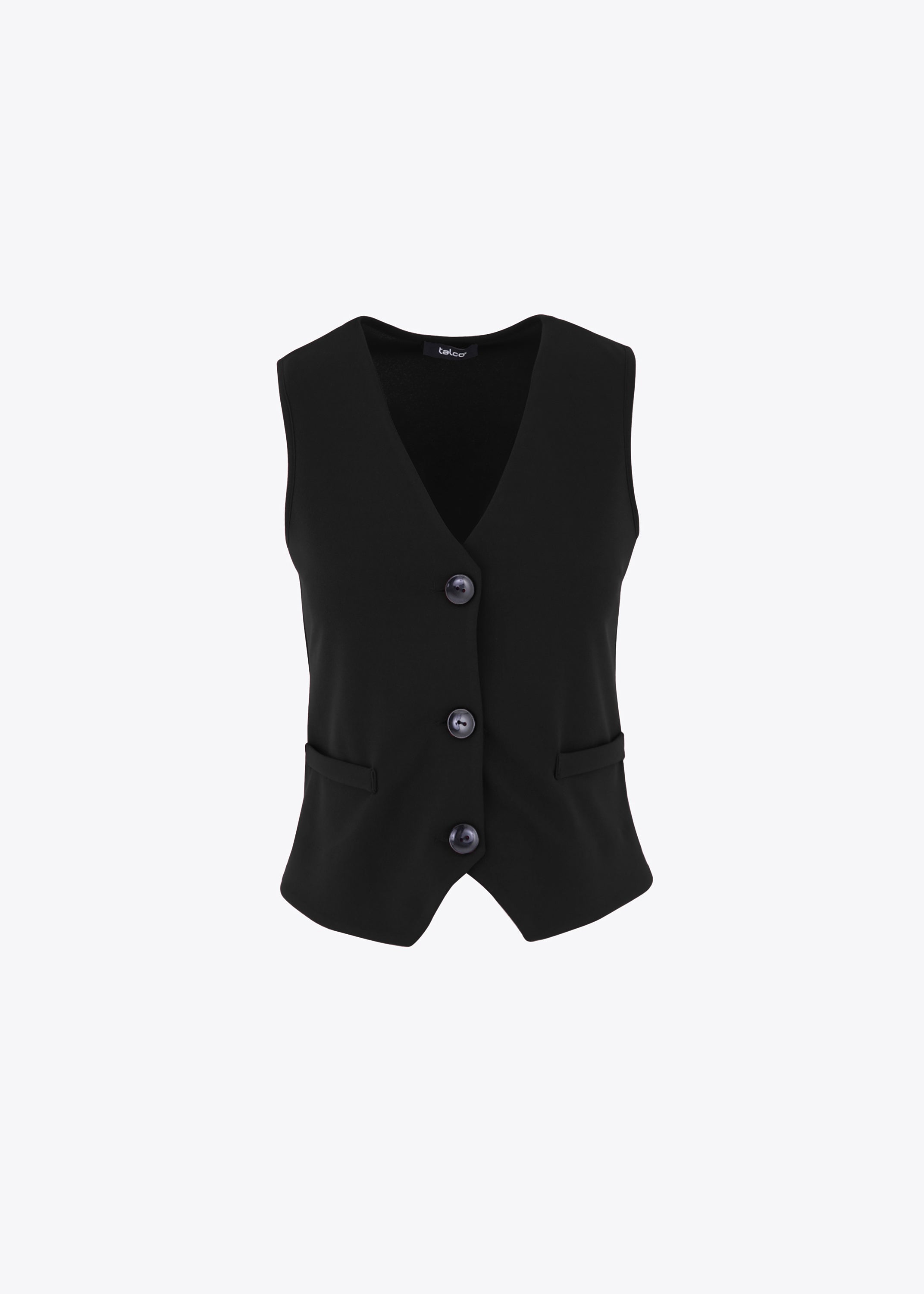 Gilet ad un petto in scuba crepe - FW23