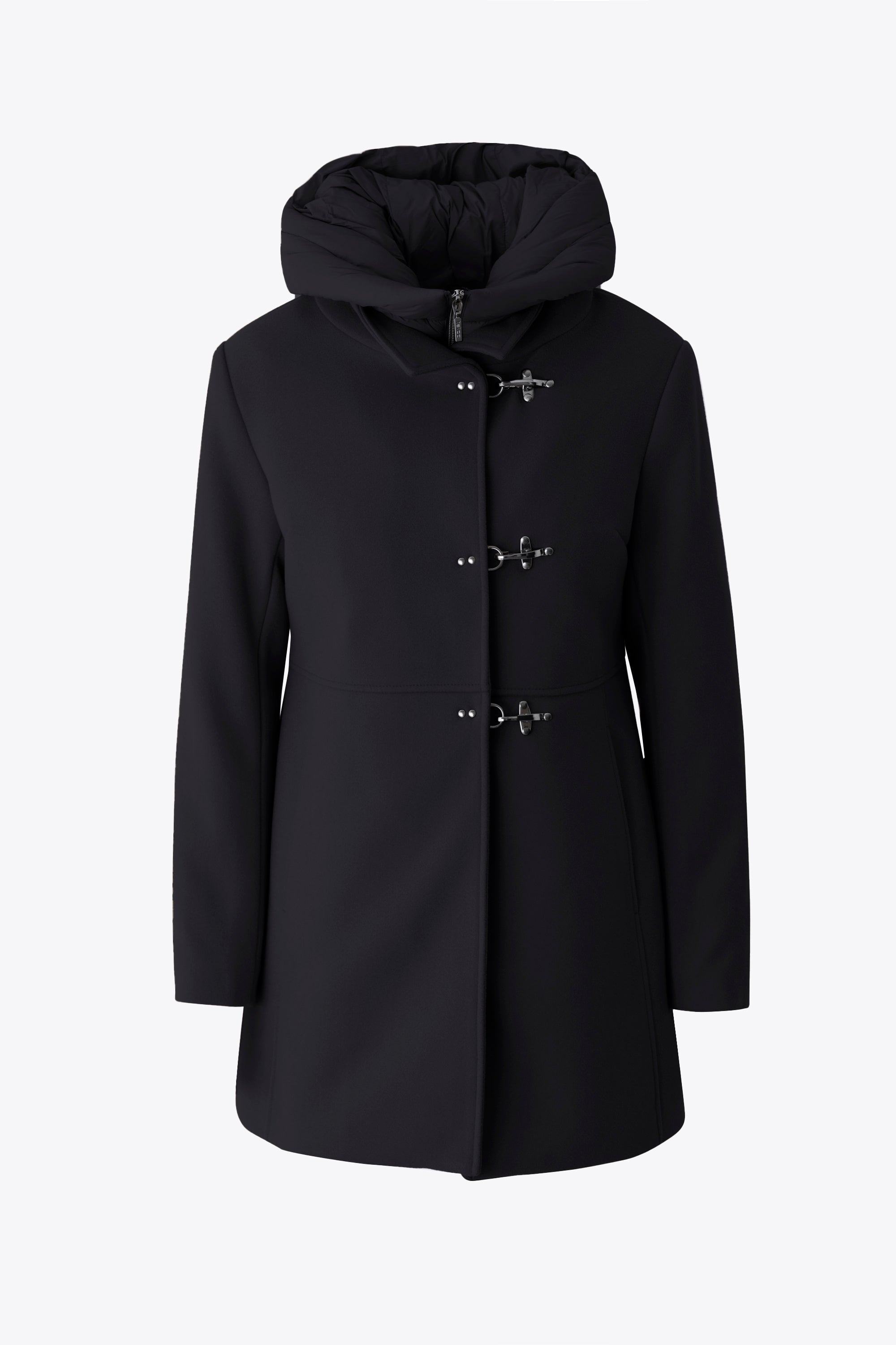 Cappotto corto in panno con inserto imbottito removibile - FW26