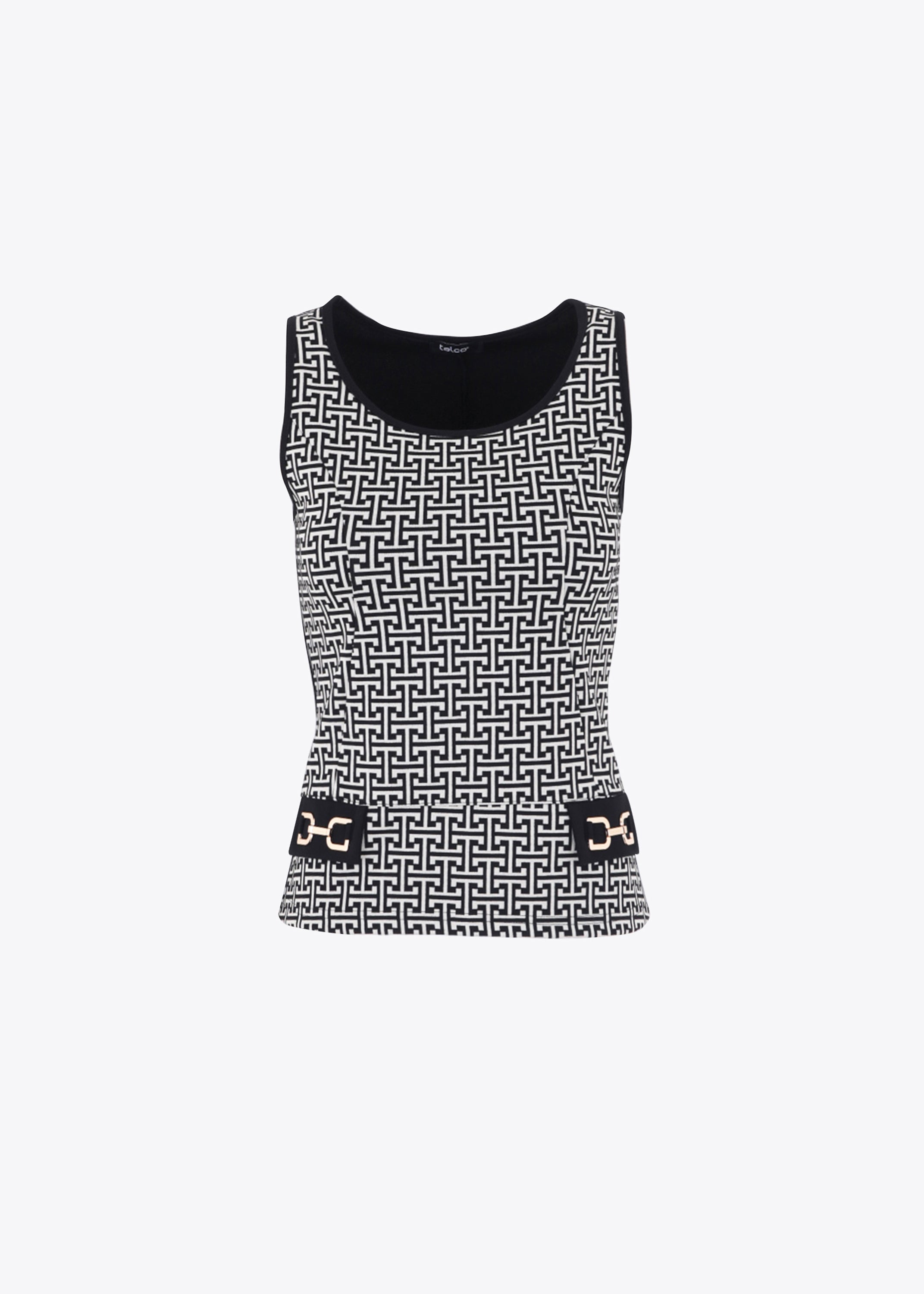 Top in jacquard geometrico - FW23