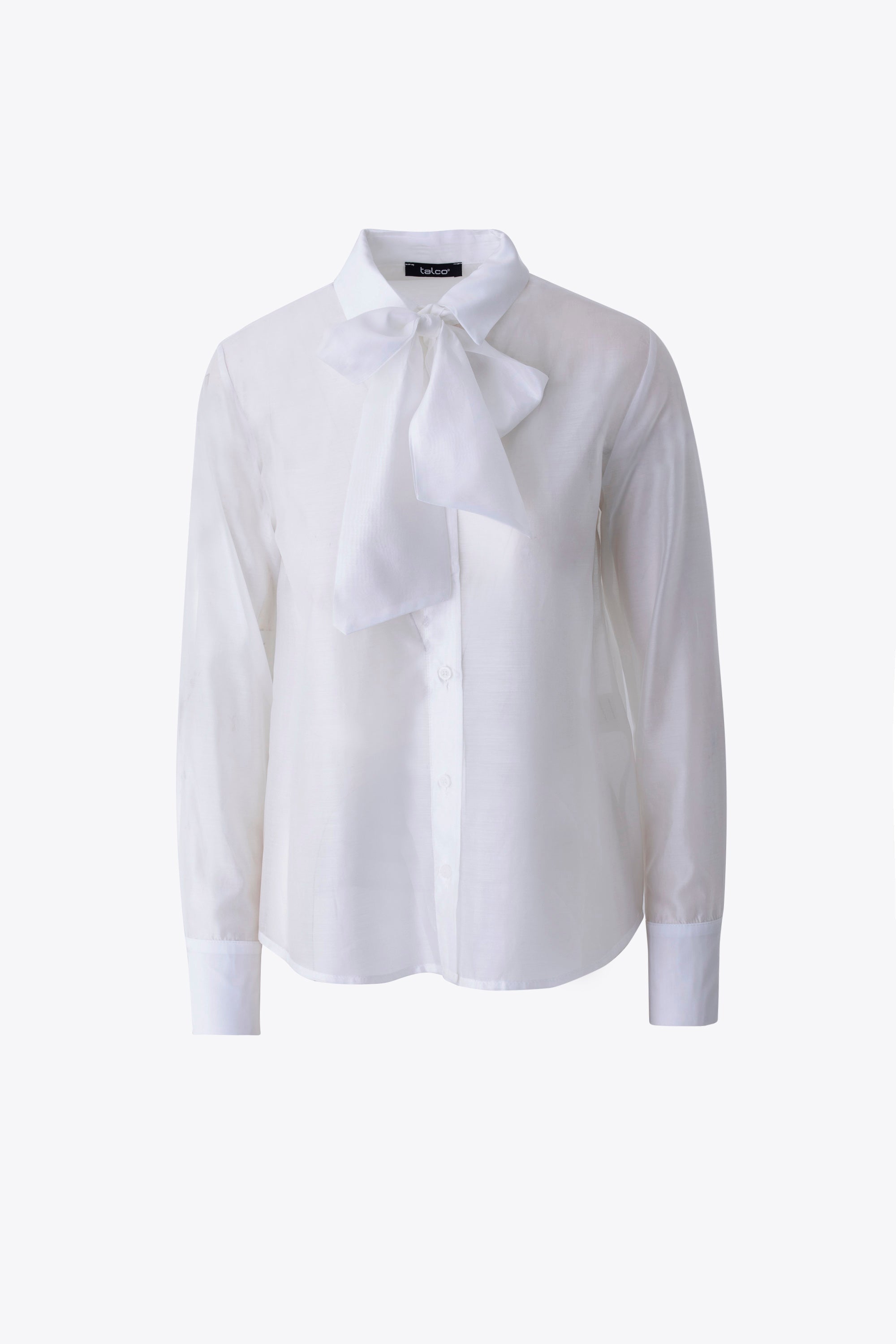Camicia con fiocco in organza - FW26