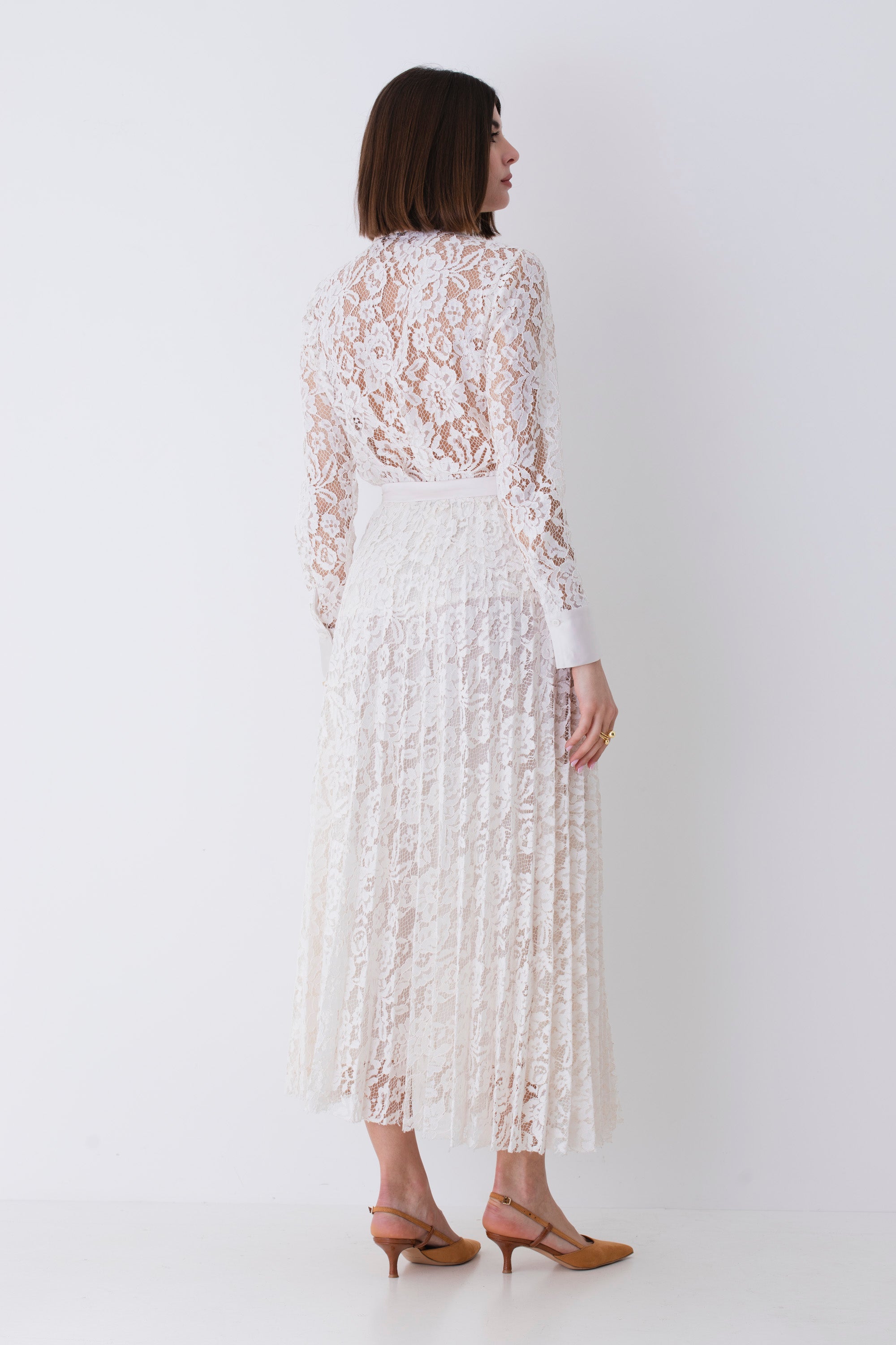 Camicia in pizzo macramè - PE25
