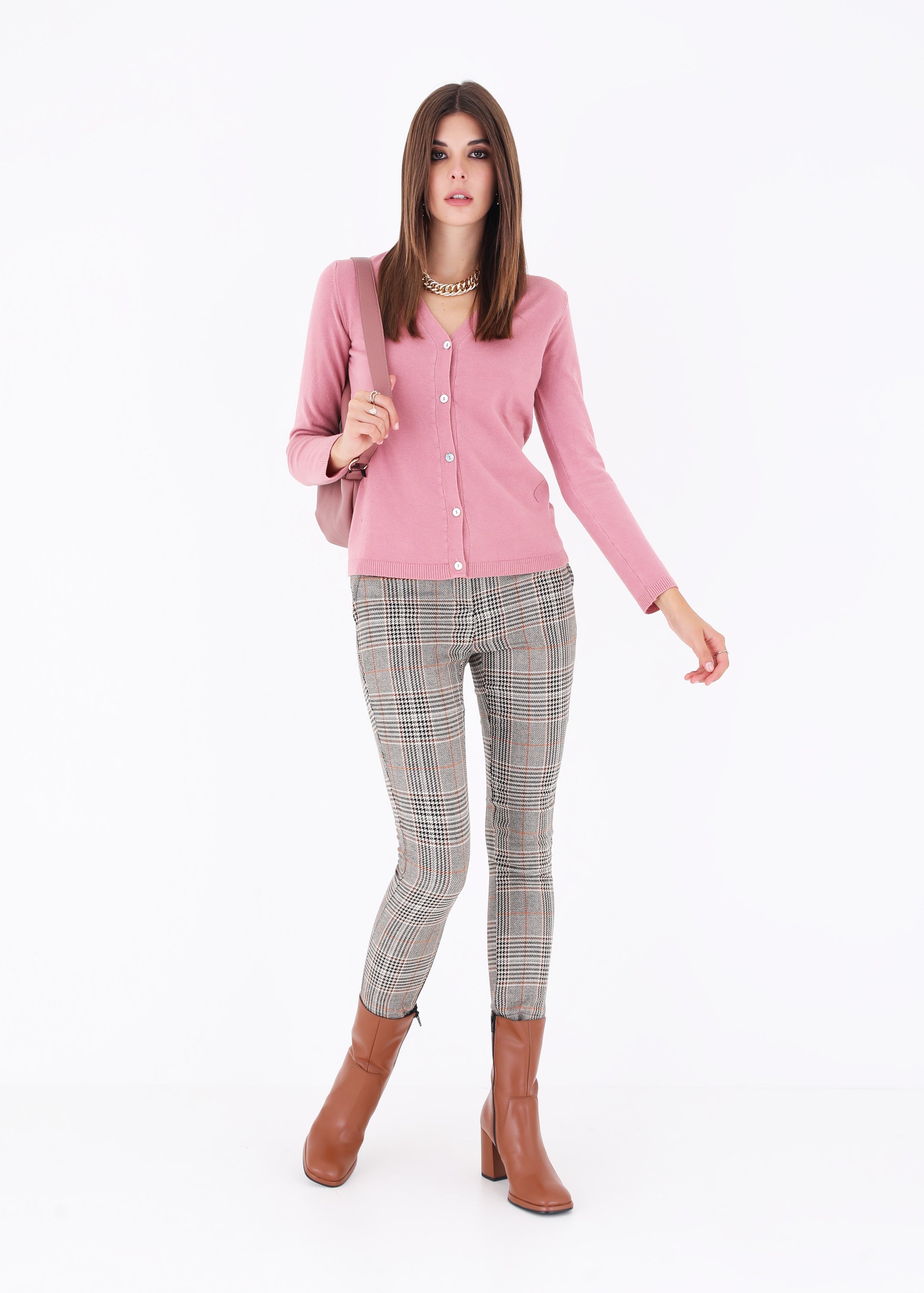 Pantalone dritto in Principe di Galles - FW23
