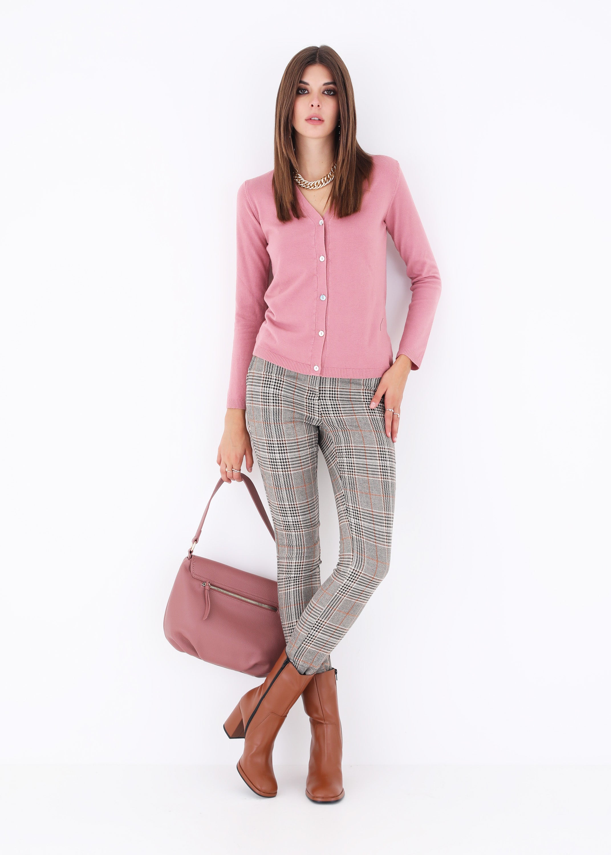 Pantalone dritto in Principe di Galles - FW23