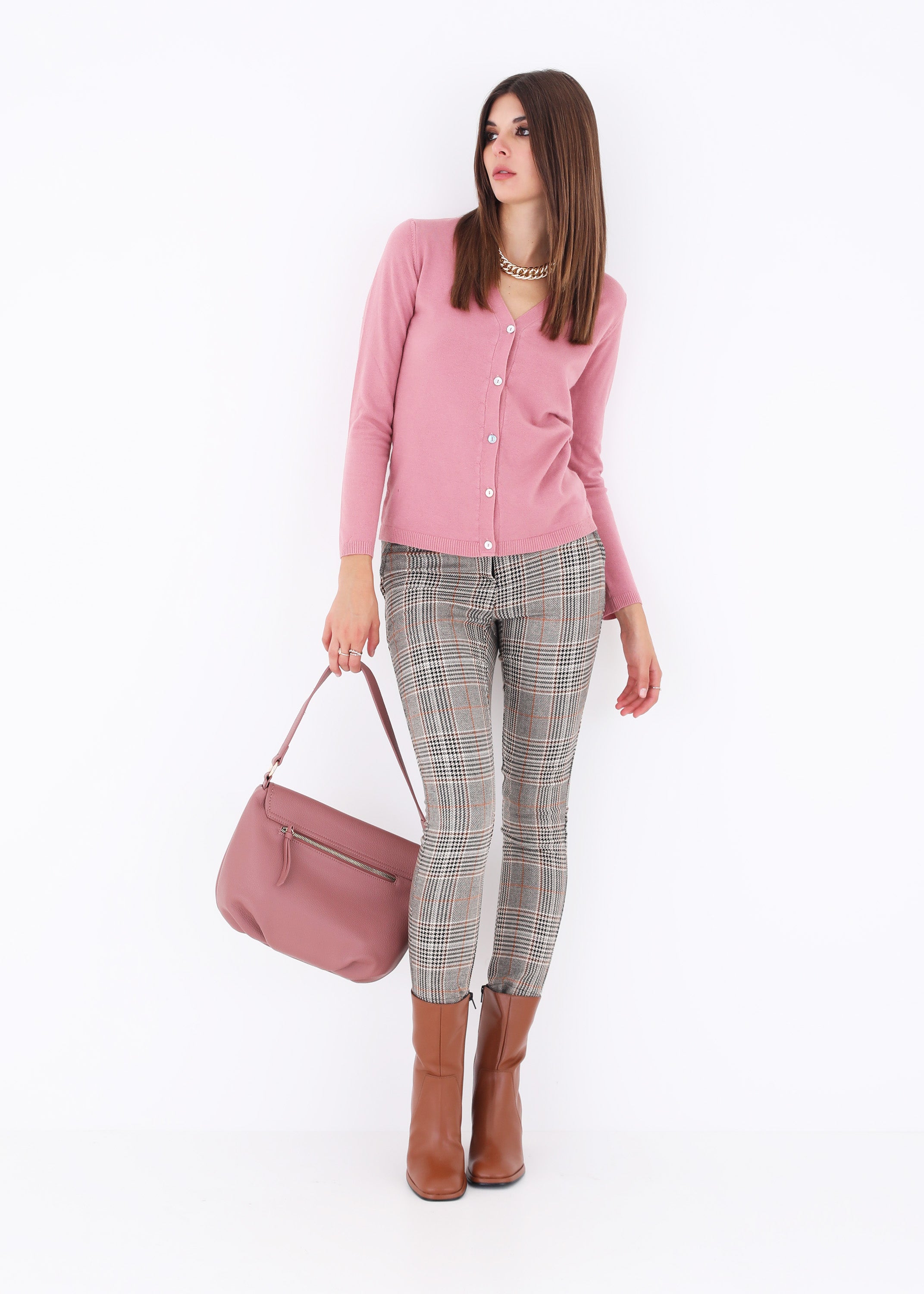 Pantalone dritto in Principe di Galles - FW23