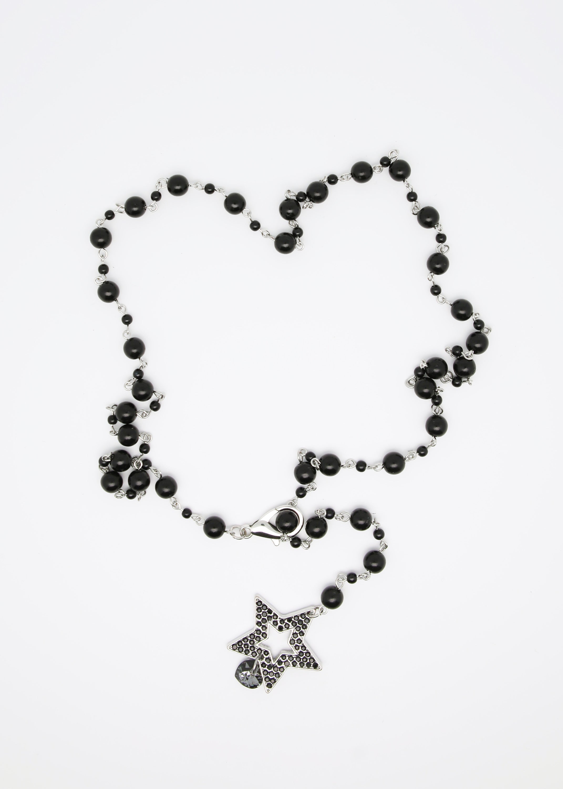 Collana con finte perle e ciondolo glitter - FW23