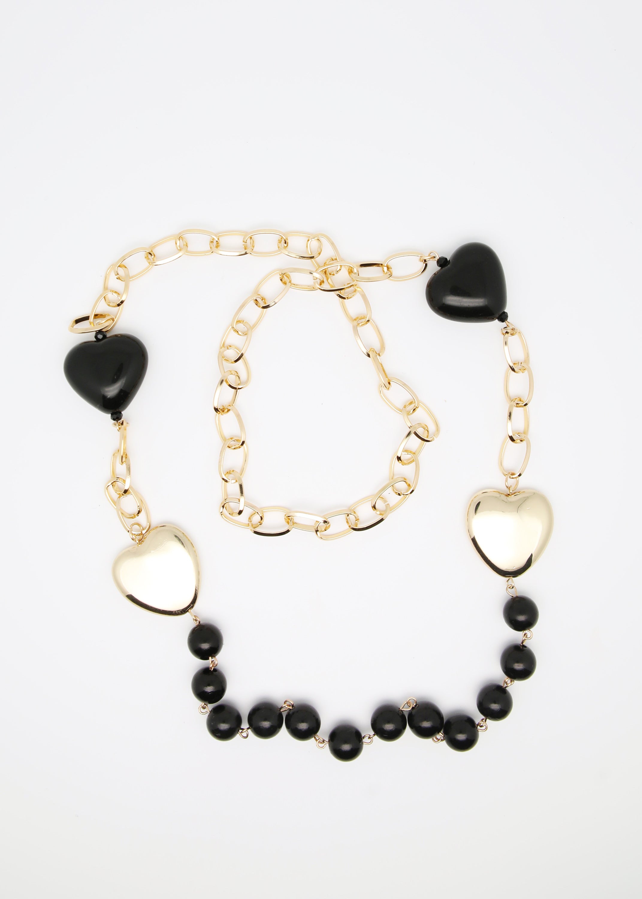 Collana lunga con catena e inserti in plexiglass - FW23