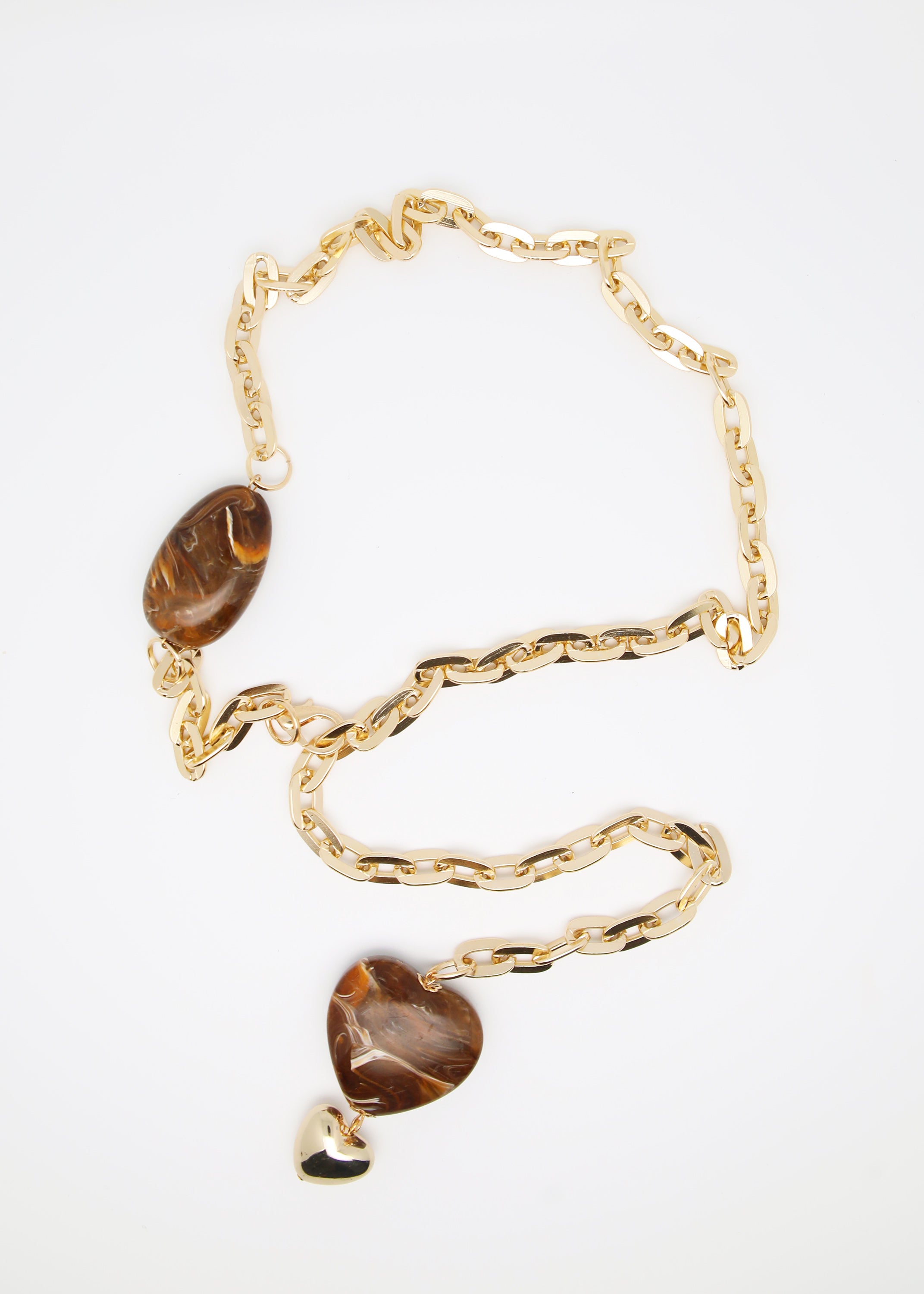 Collana lunga con catena e finte pietre - FW23