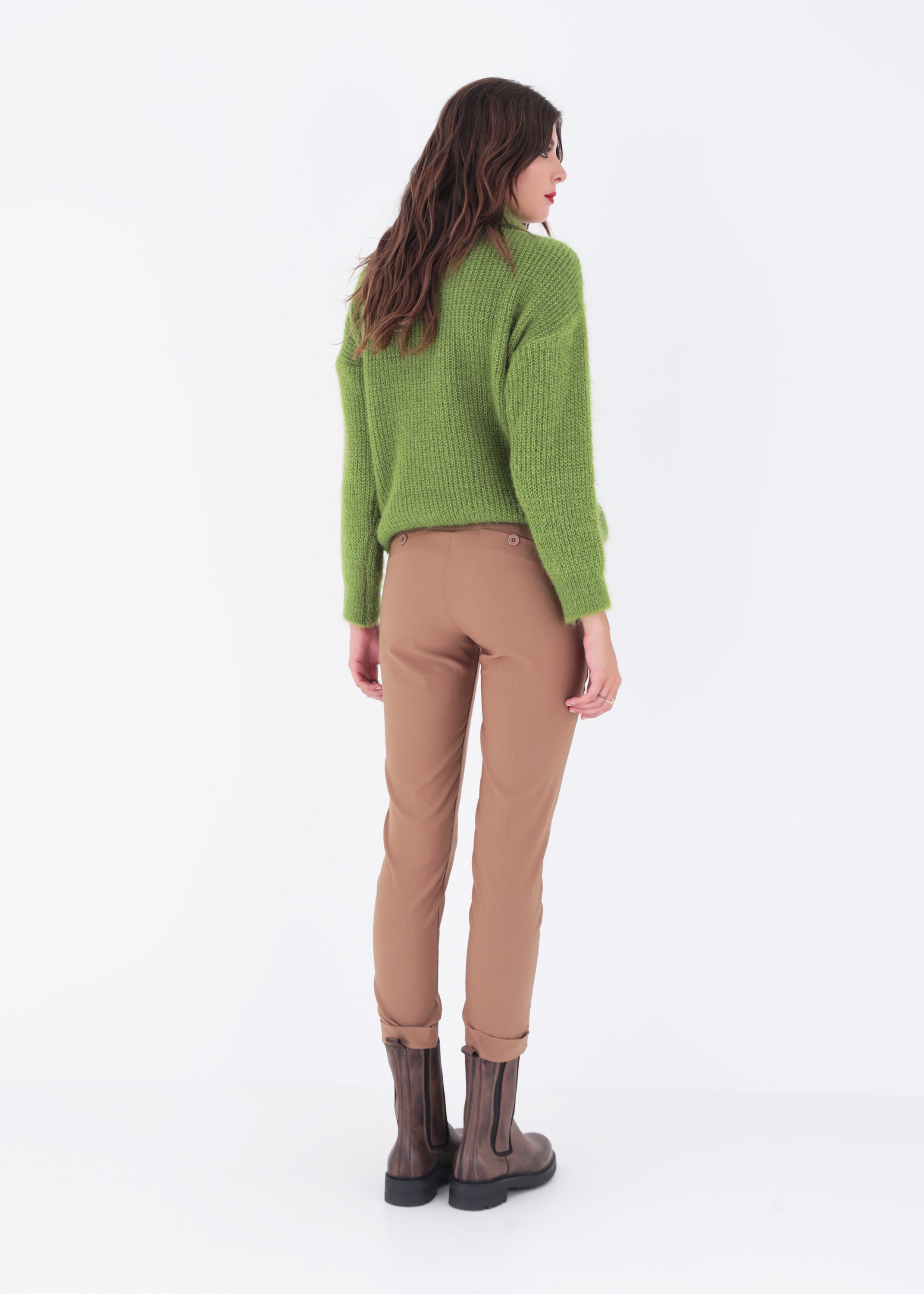Pantalone dritto in bengalina stretch - FW23
