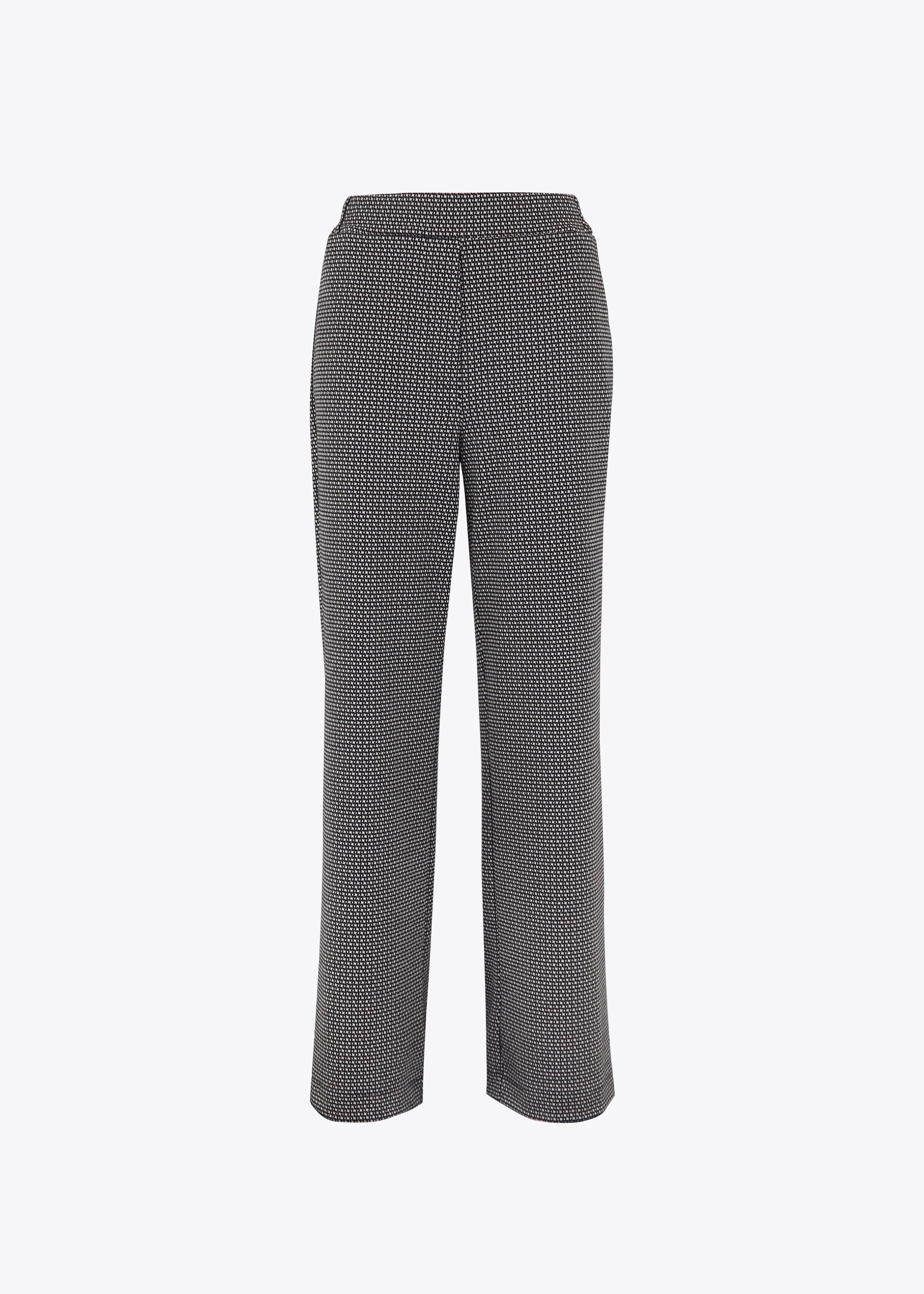 Pantalone palazzo in tessuto jacquard elasticizzato - FW23