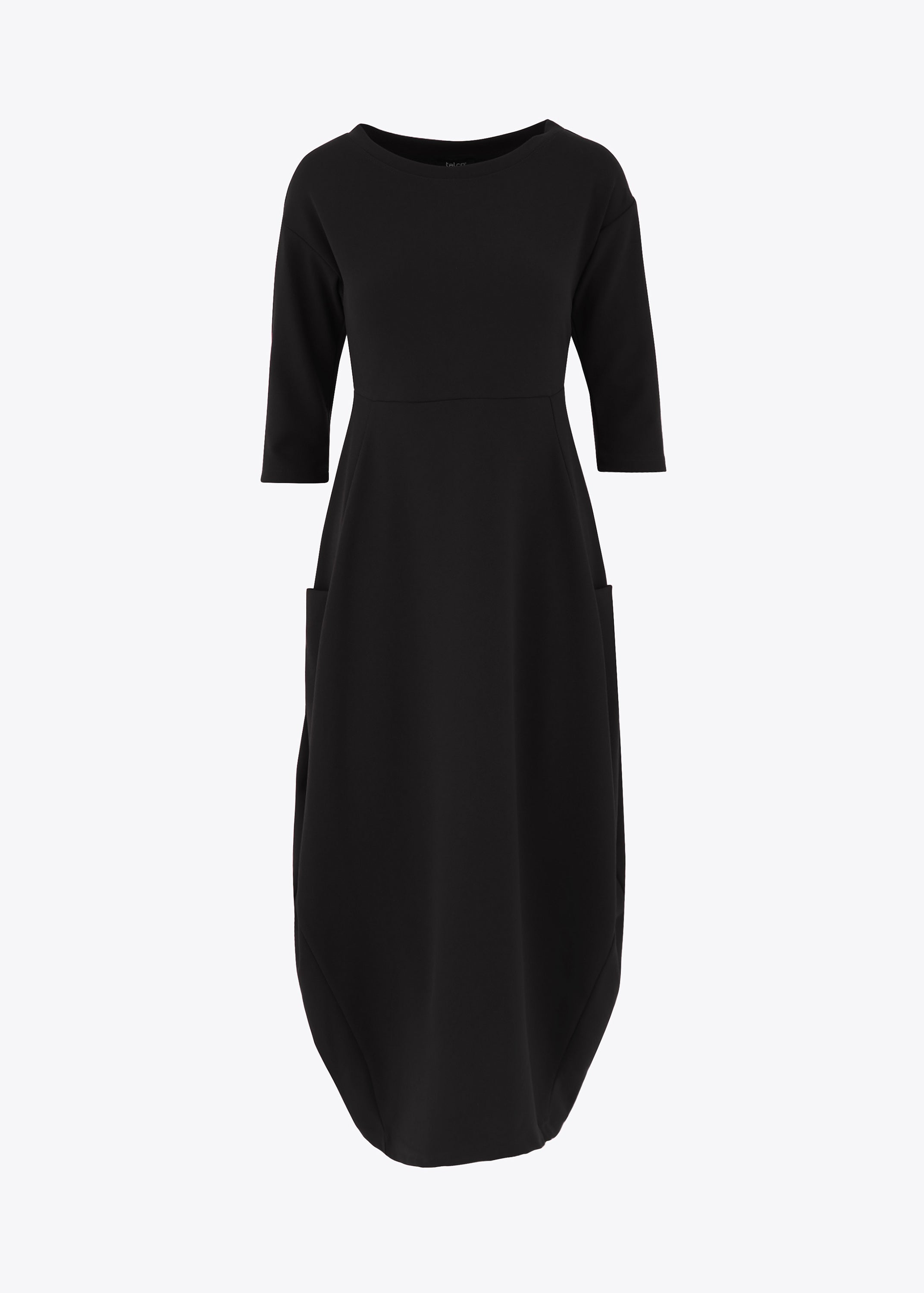 Abito lungo a uovo in scuba crepe - FW23