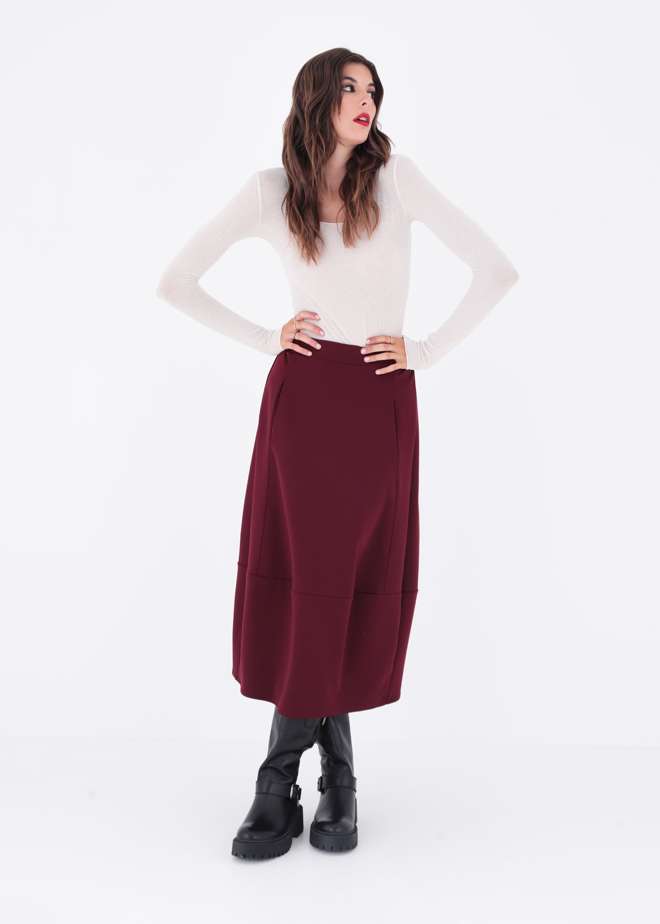 Gonna ovetto in scuba crepe - FW23